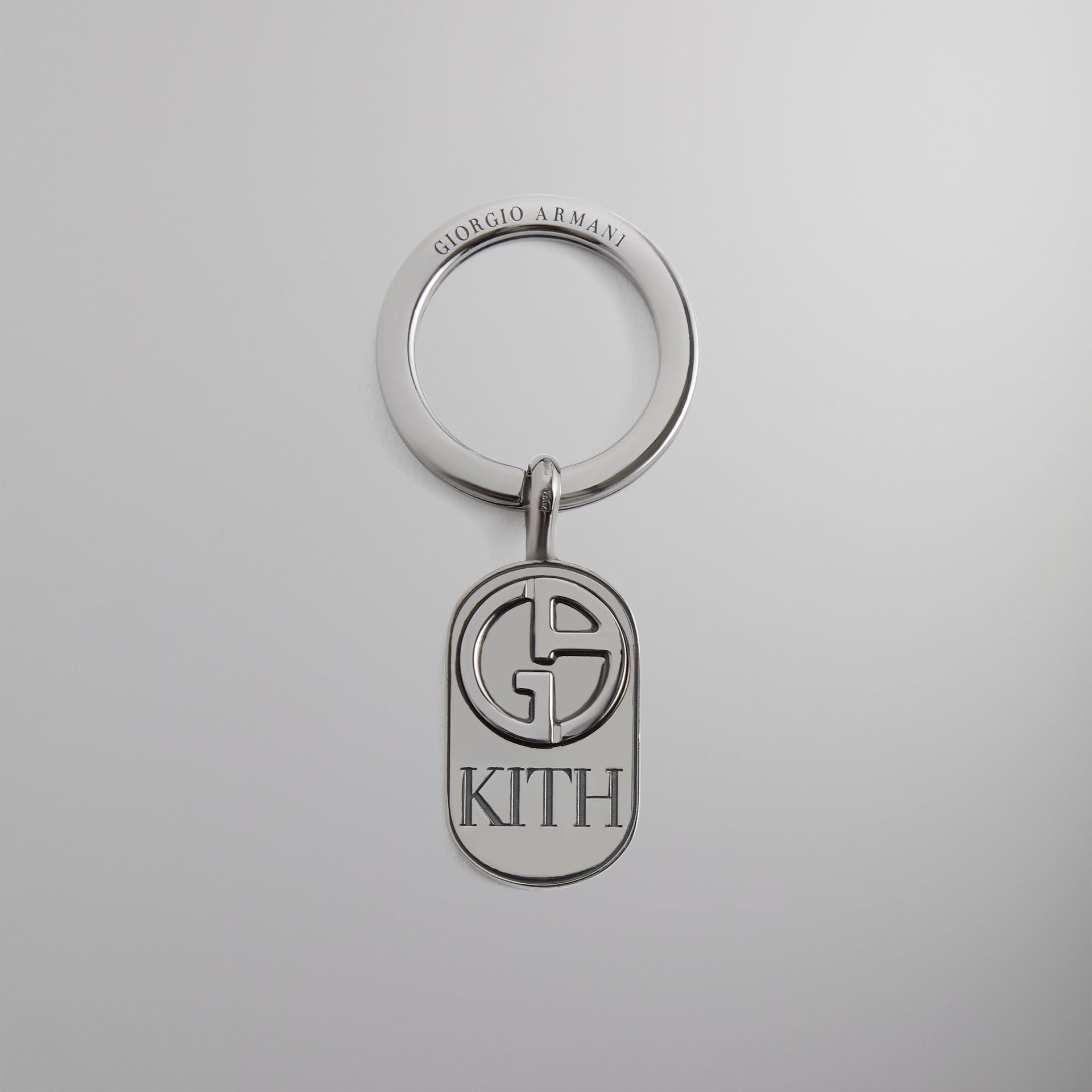 Kith & Giorgio Armani Key Ring - Gunmetal PH