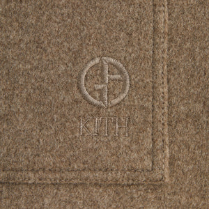 Kith & Giorgio Armani Alpaca Wool Field Coat - Noce Melange