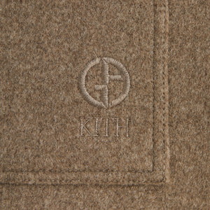 Kith & Giorgio Armani Alpaca Wool Field Coat - Noce Melange PH