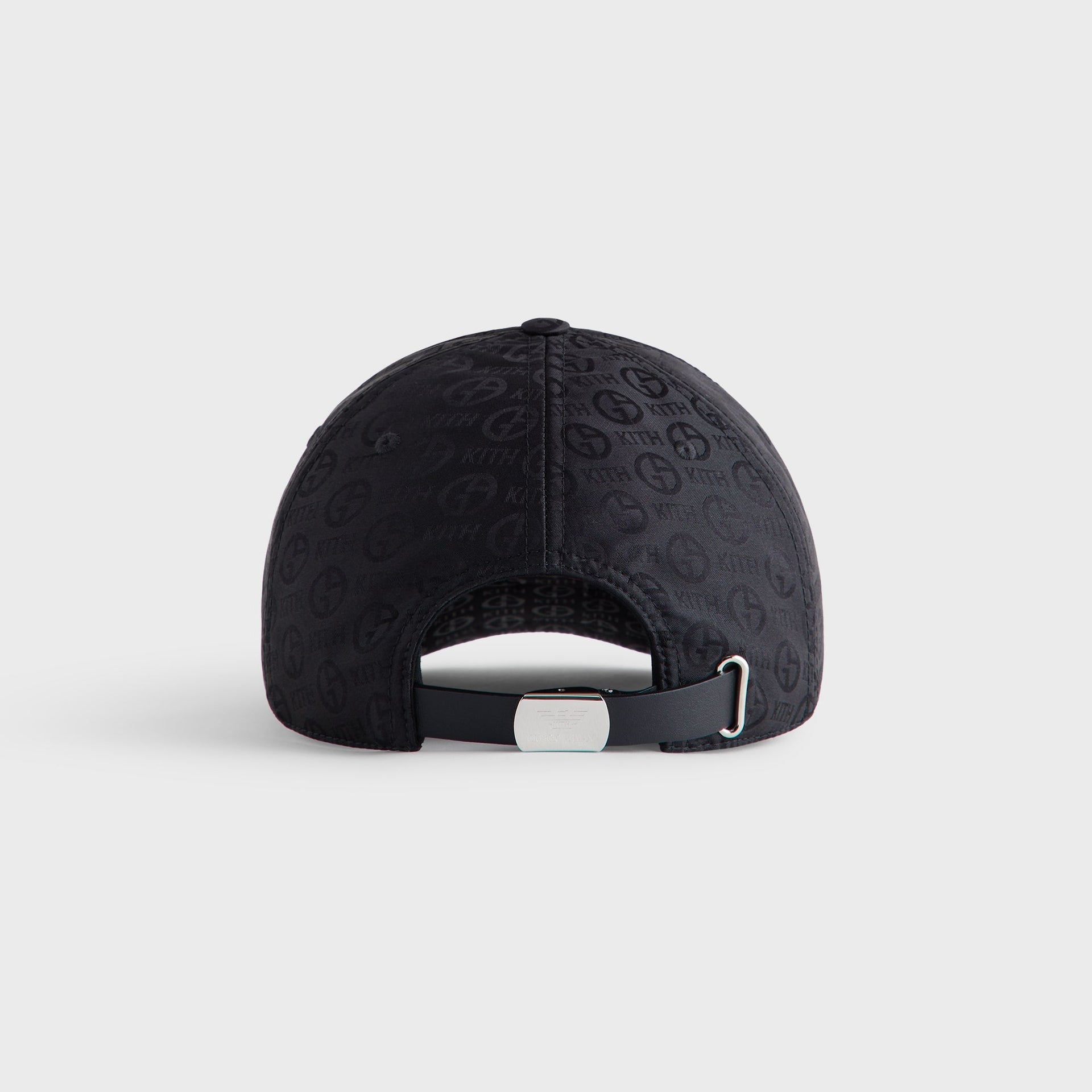 Giorgio Armani & Kith Midweight Jacquard Silk Classic Cap - Black PH