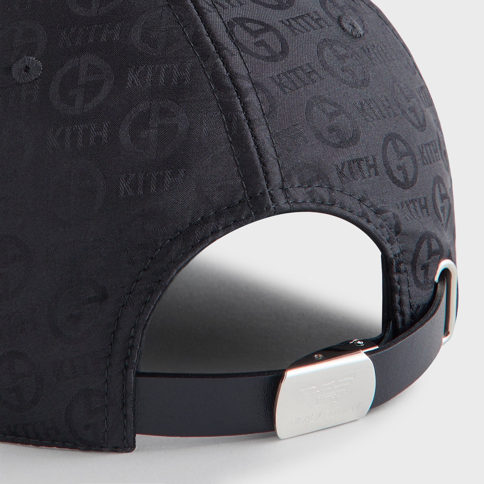 Giorgio Armani & Kith Midweight Jacquard Silk Classic Cap - Black PH