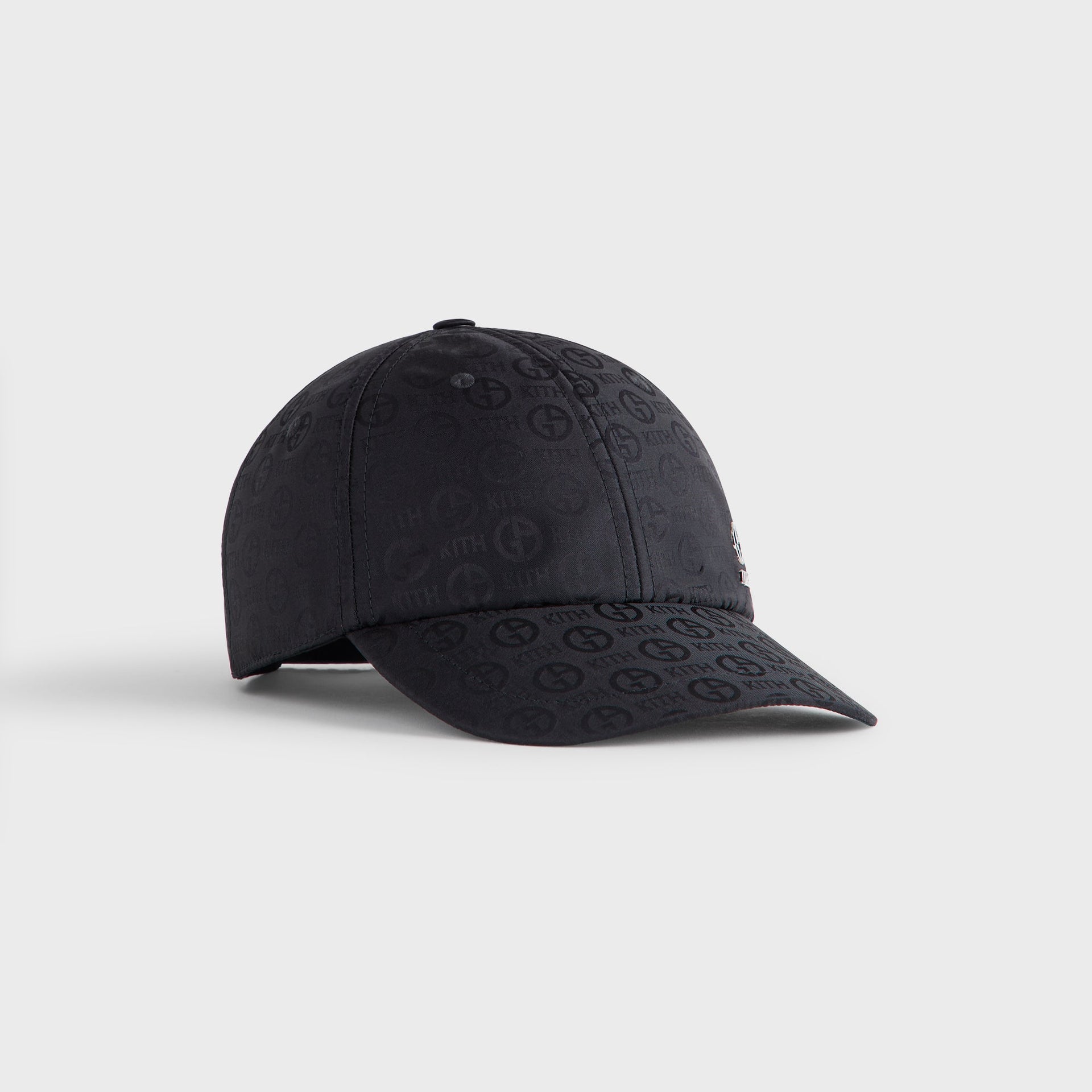 Giorgio Armani & Kith Midweight Jacquard Silk Classic Cap - Black PH