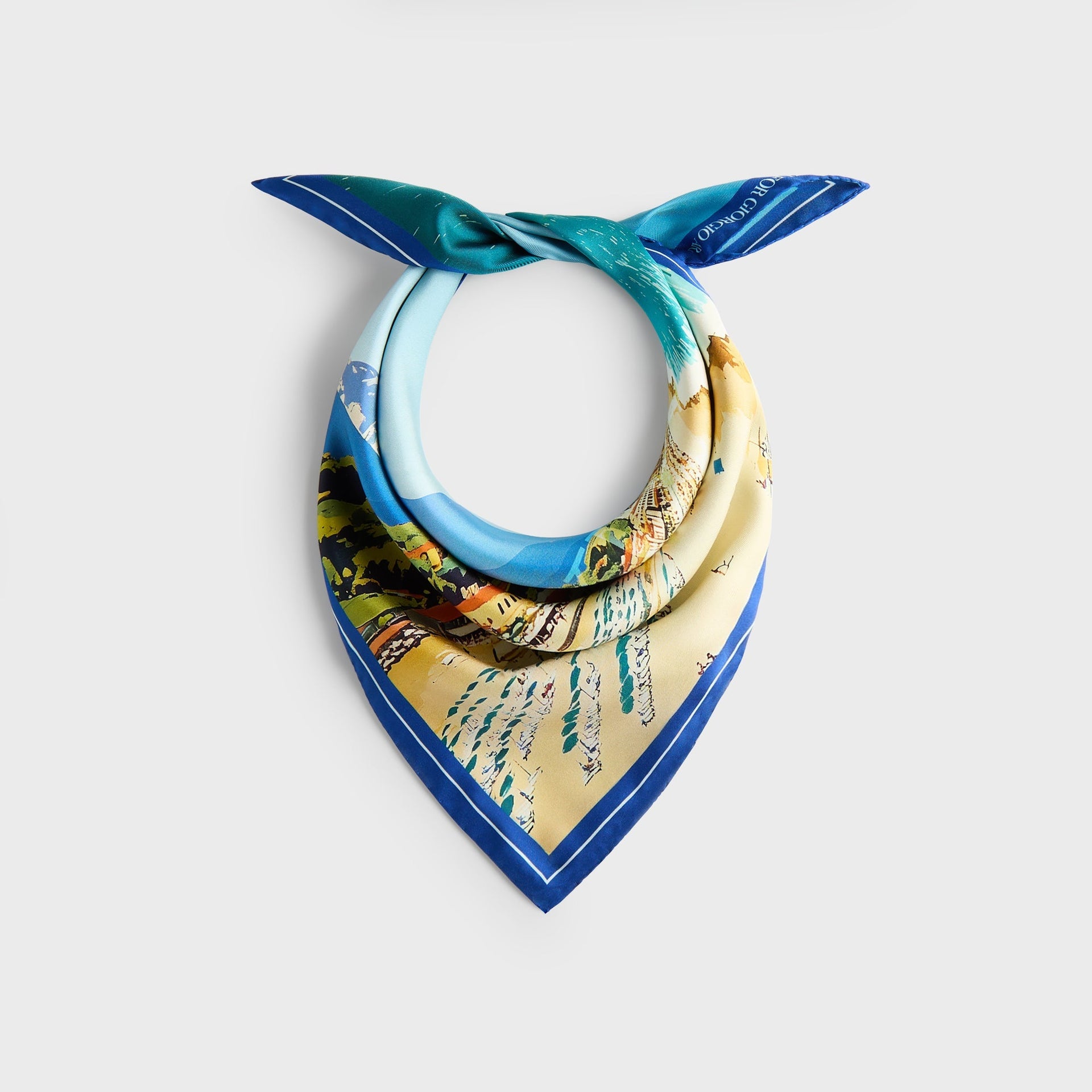 Giorgio Armani & Kith Forte dei Marmi Printed Silk Bandana - Multi PH