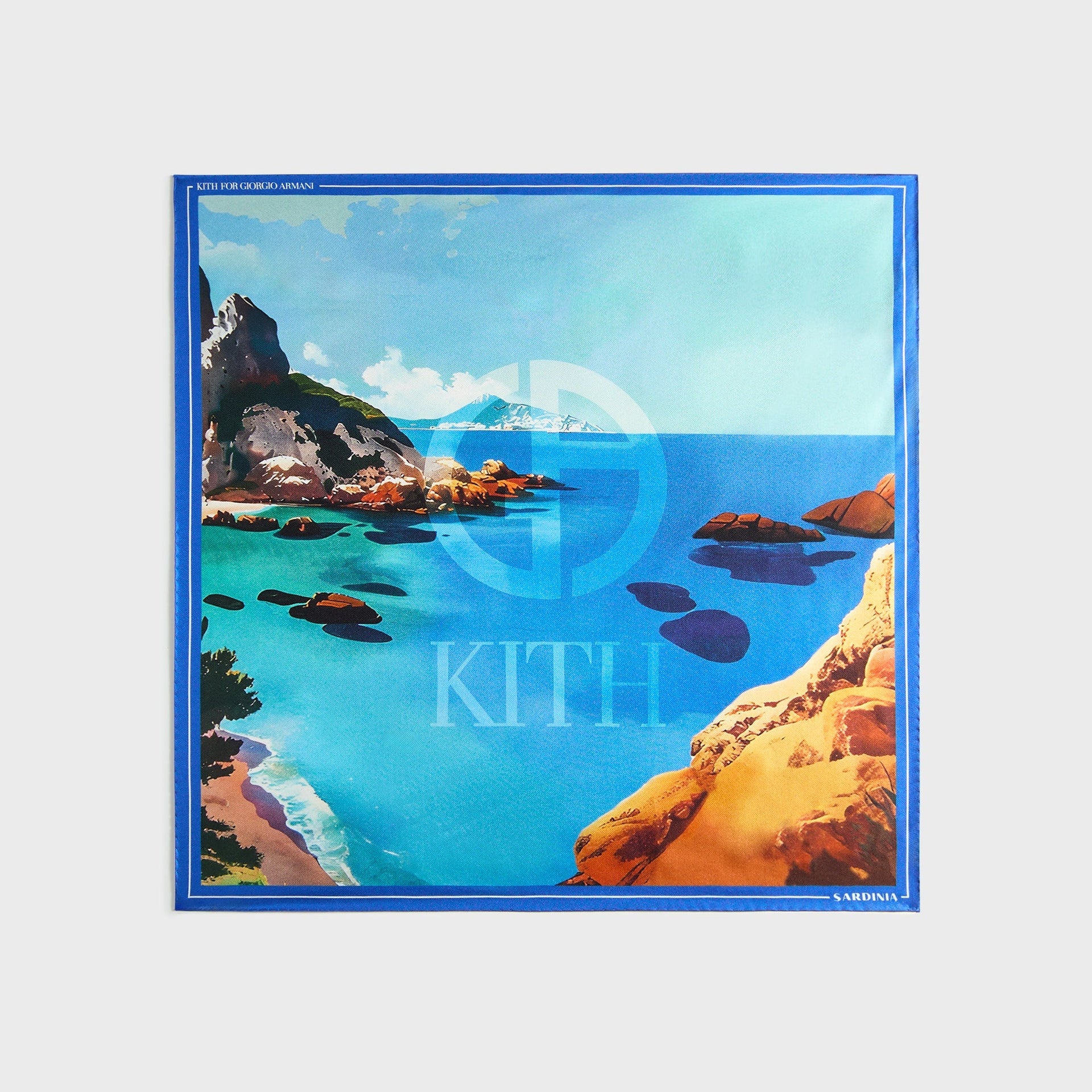 Giorgio Armani & Kith Sardinia Printed Silk Bandana - Multi PH