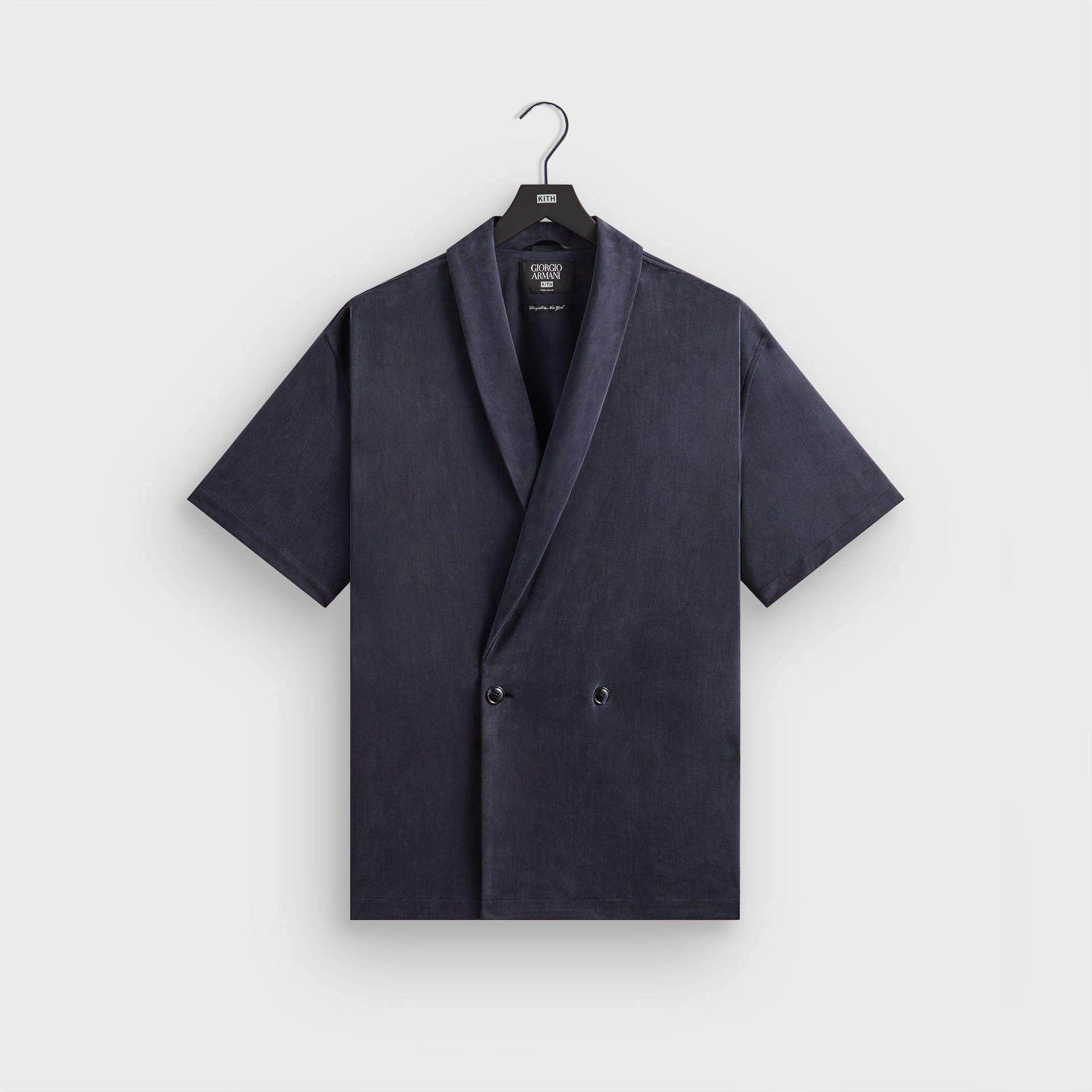 Giorgio Armani & Kith Short Sleeve Thompson Crossover Shirt - Nocturnal PH