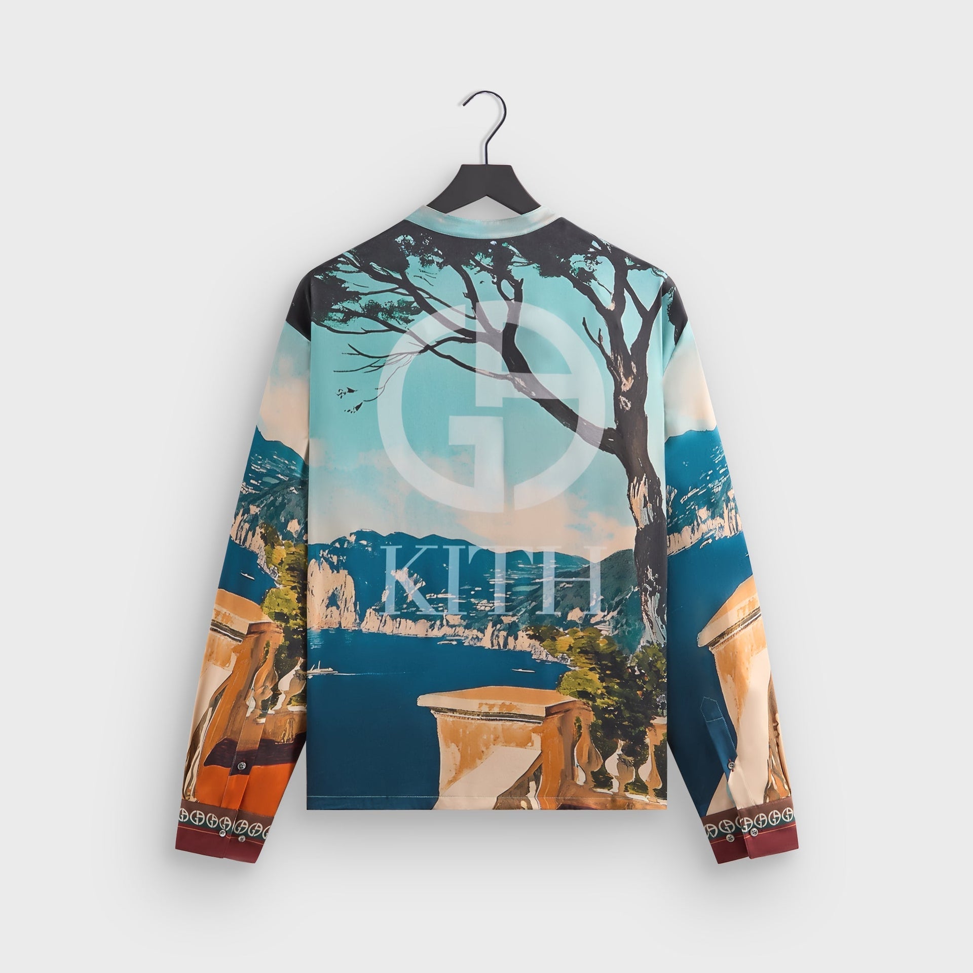 Giorgio Armani & Kith Capri Long Sleeve Zip-Up Shirt - Multi PH