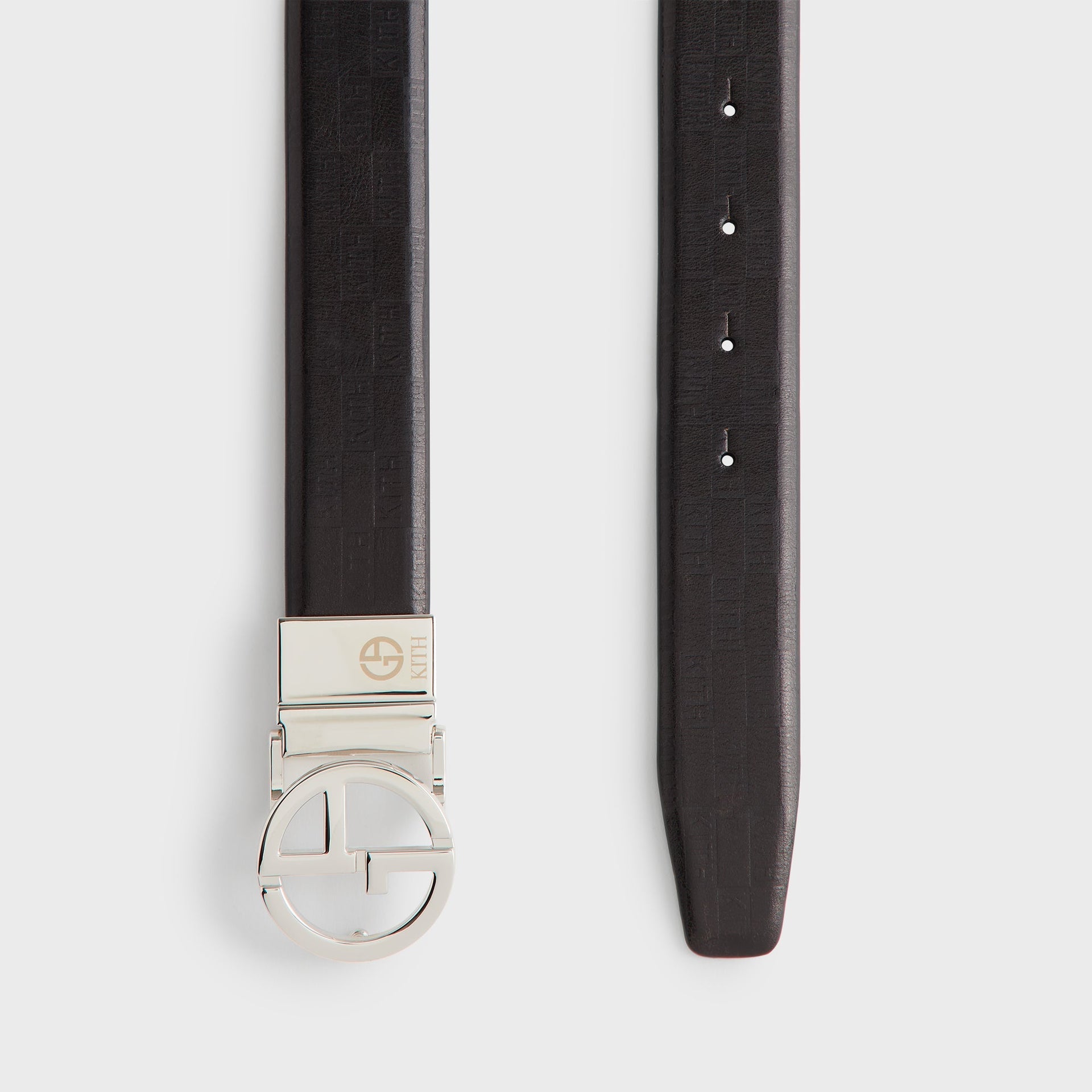 Giorgio Armani & Kith Reversible Leather Belt - Black PH