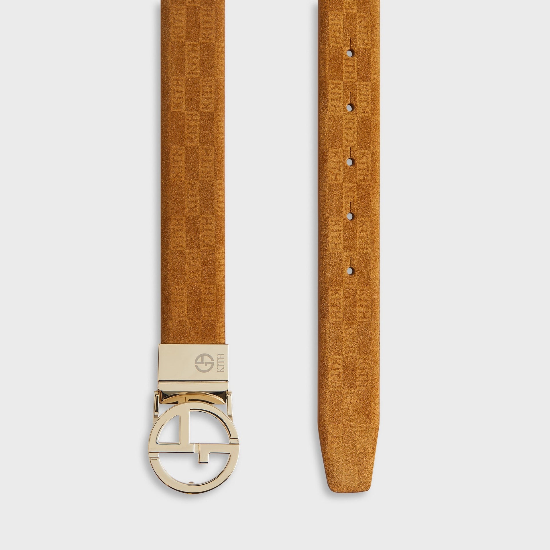 Giorgio Armani & Kith Reversible Suede Belt - Tan PH
