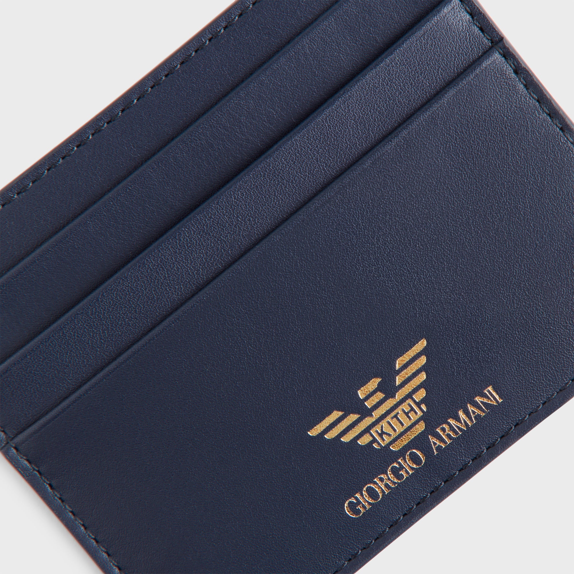 Giorgio Armani & Kith Leather Card Holder - Nocturnal – Kith Europe Giorgio Armani & Kith Leather Card Holder - Nocturnal – Kith Europe