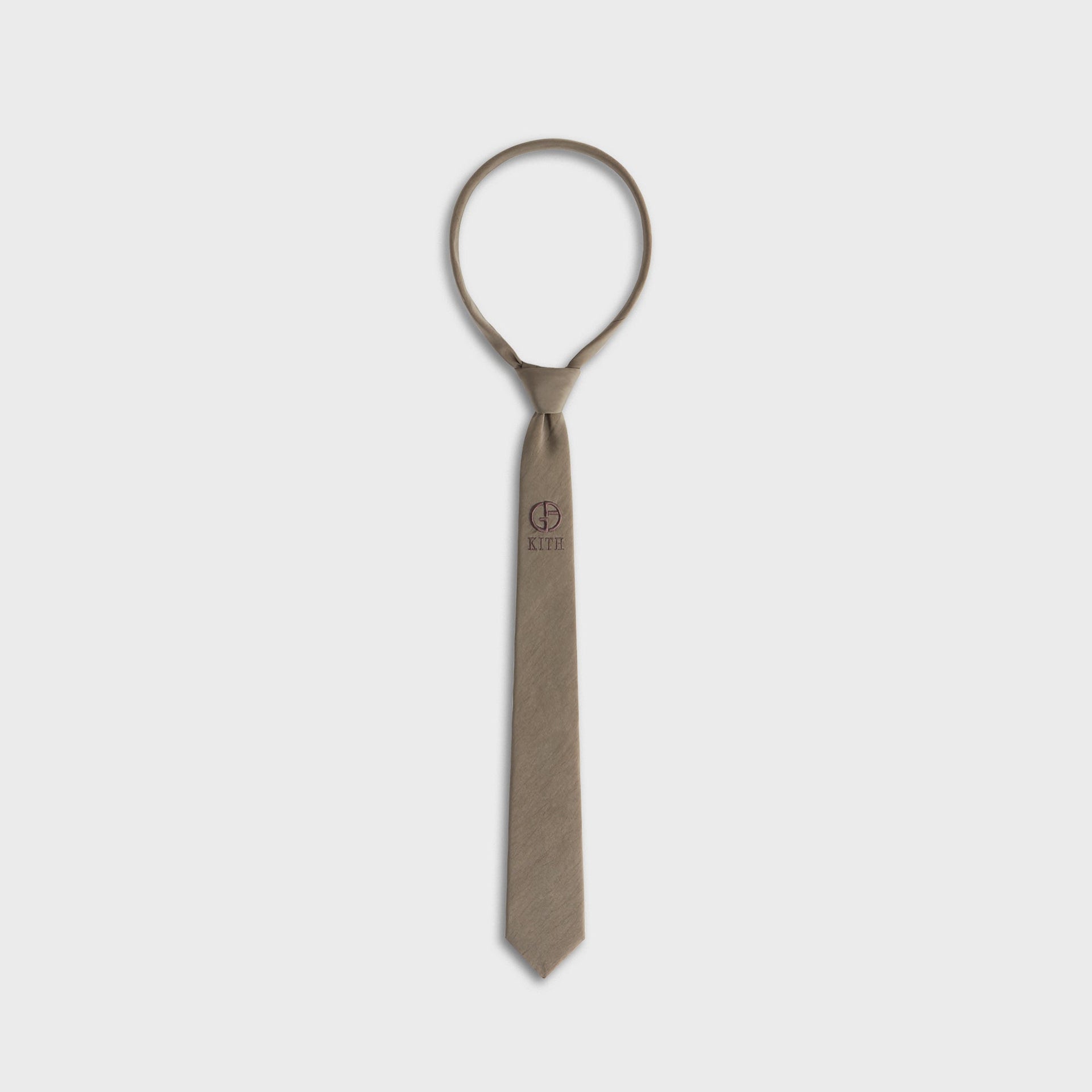 Giorgio Armani & Kith Silk Tie - Gravel