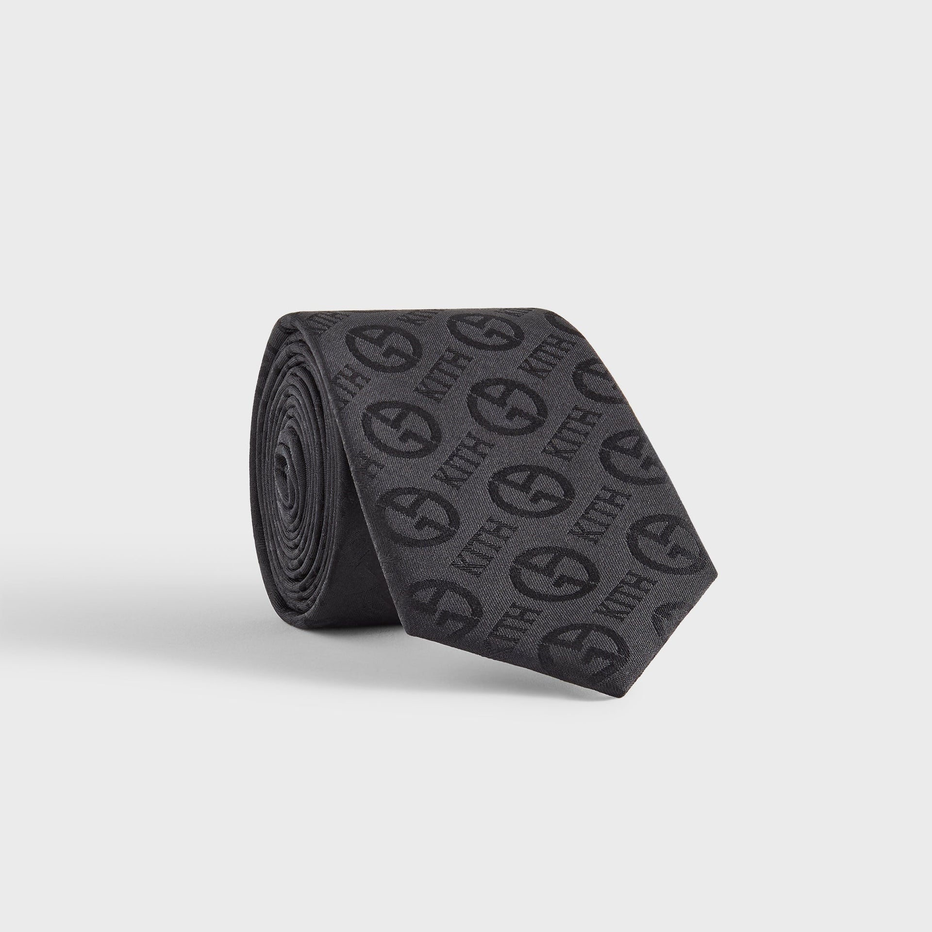 Giorgio Armani & Kith Monogram Jacquard Tie - Black PH