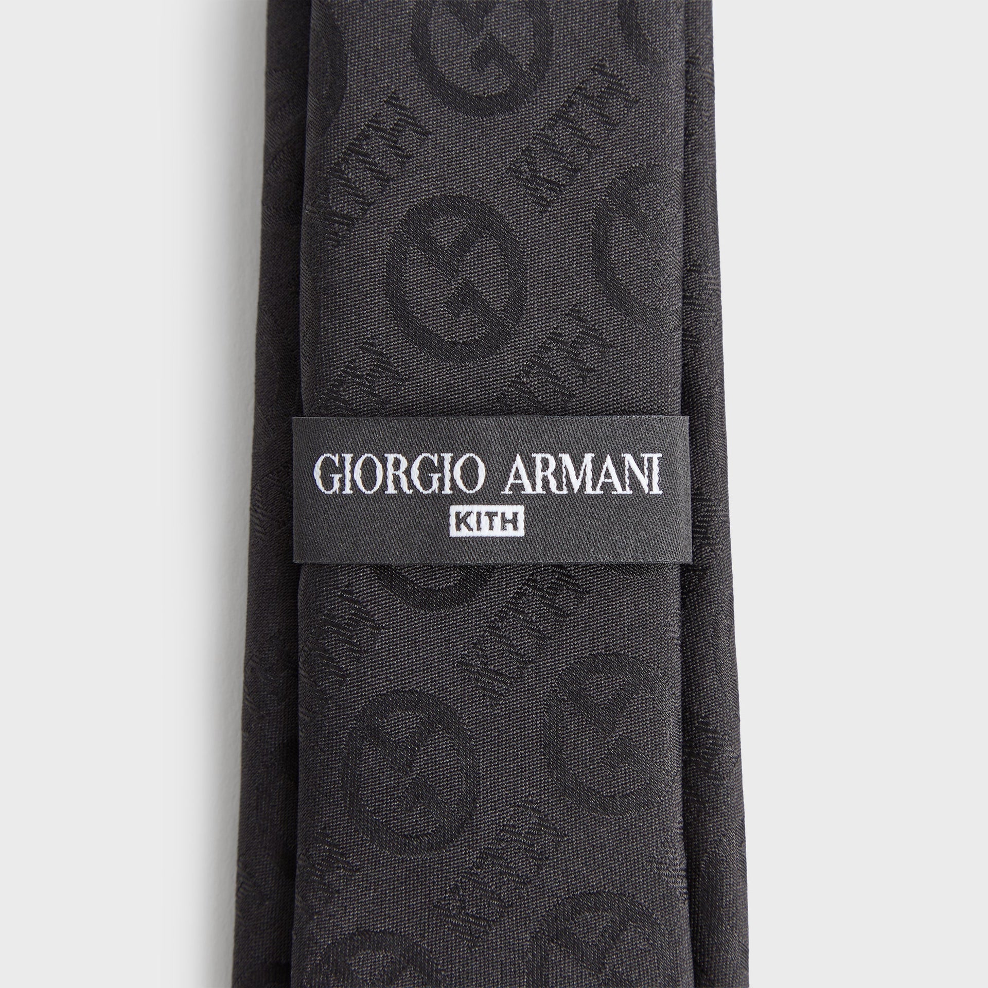Giorgio Armani & Kith Monogram Jacquard Tie - Black PH