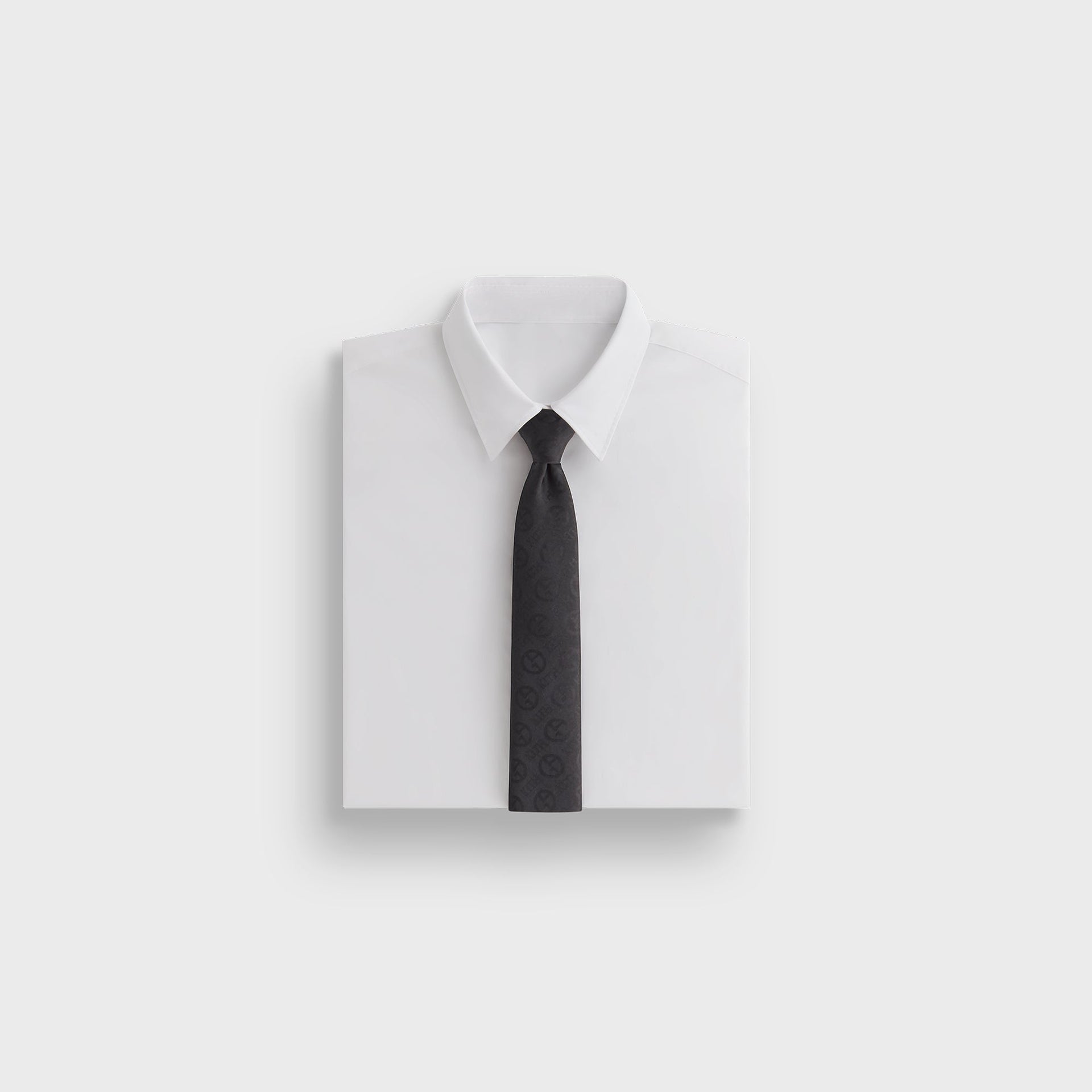 Giorgio Armani & Kith Monogram Jacquard Tie - Black PH