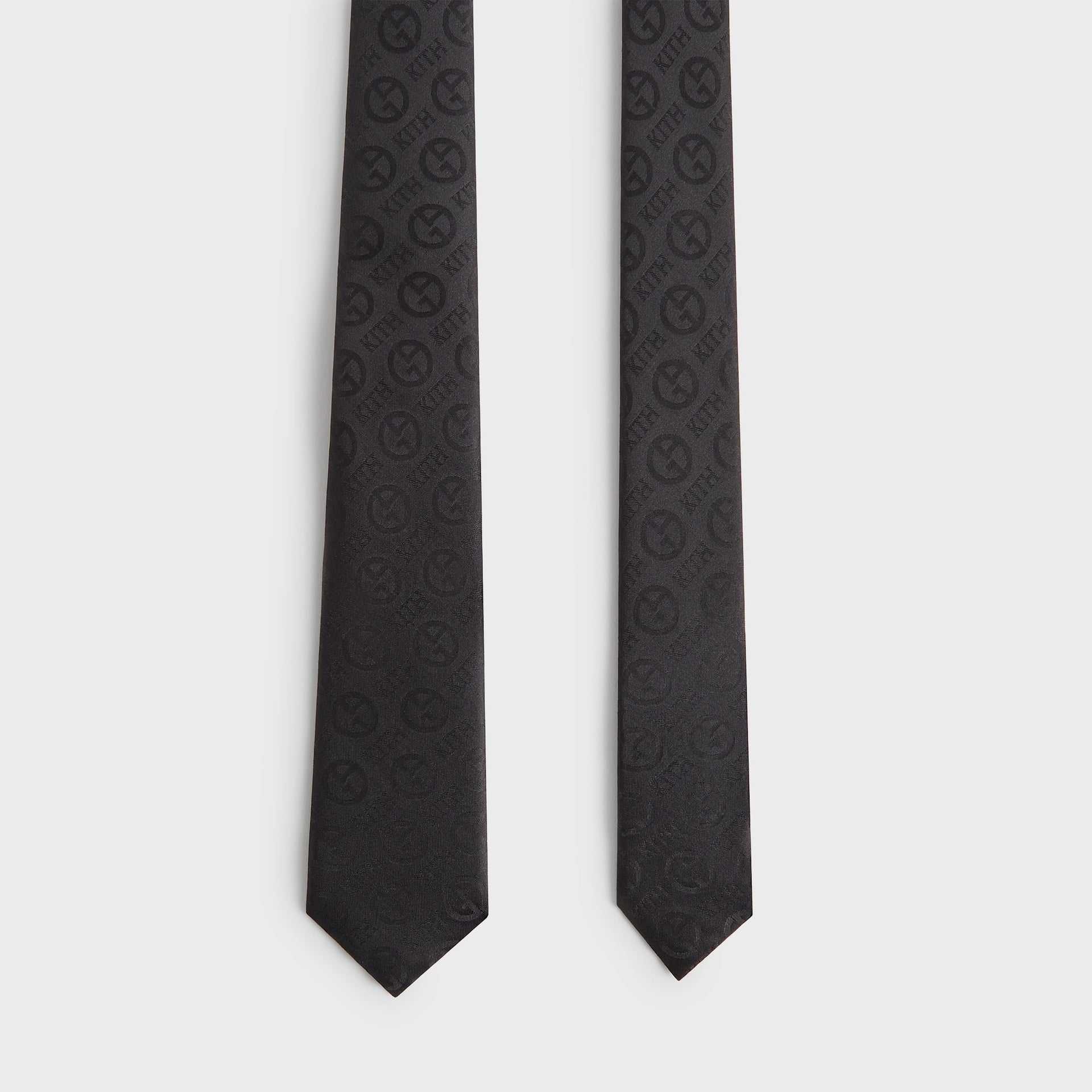 Giorgio Armani & Kith Monogram Jacquard Tie - Black PH