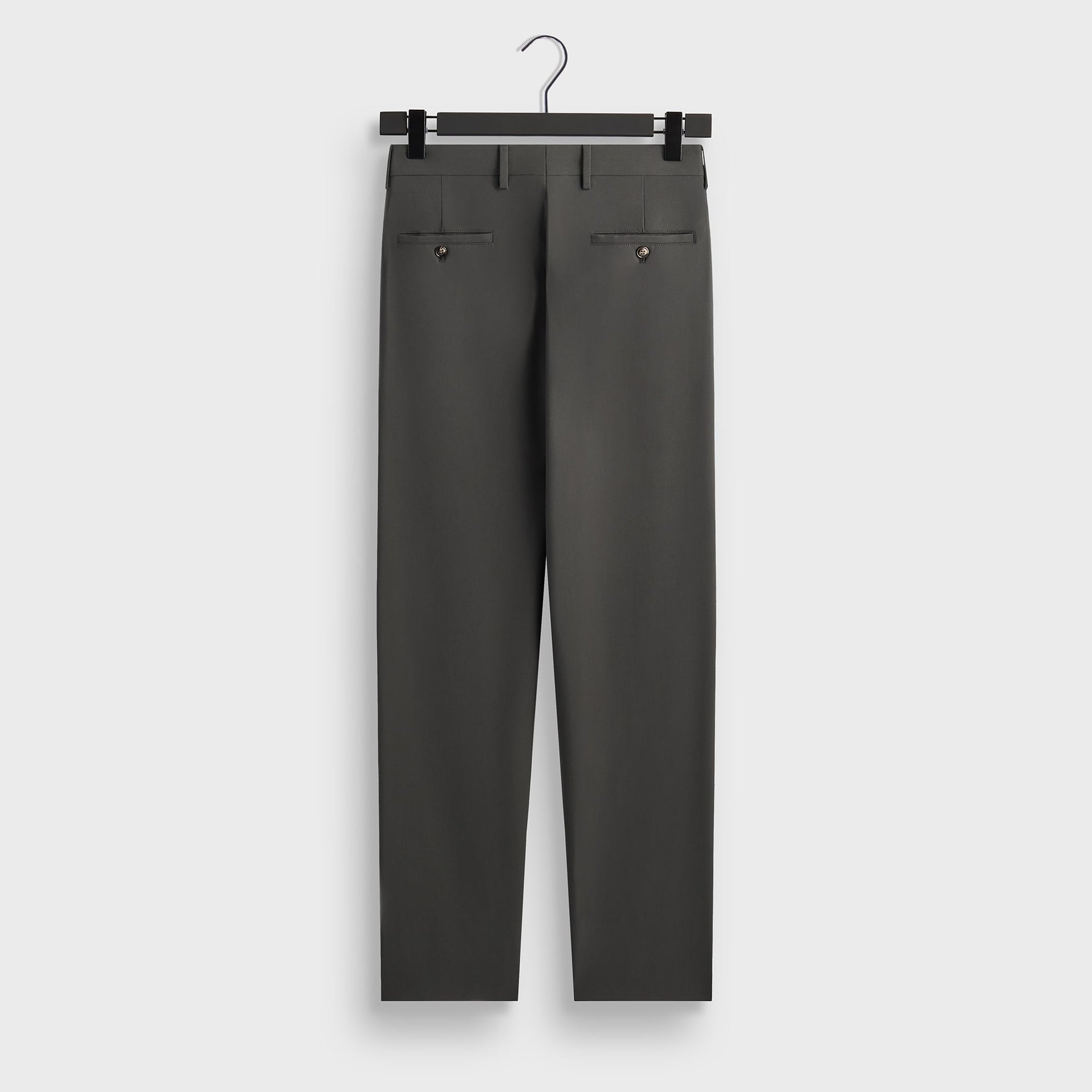 Giorgio Armani & Kith &Kin Milano Crepe Flat Front Trouser - Dark Ash