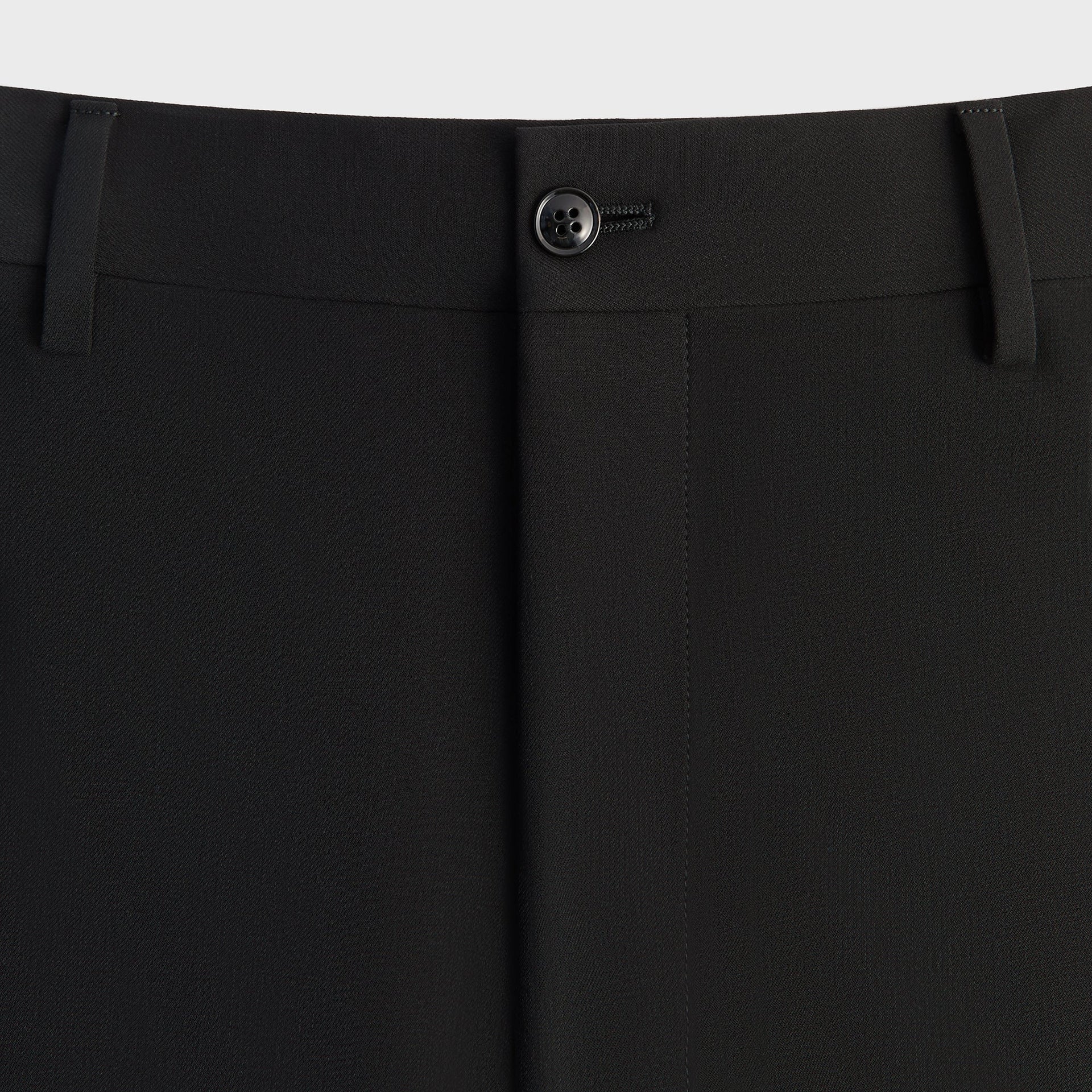 Giorgio Armani & Kith &Kin Milano Crepe Flat Front Trouser - Black - PH