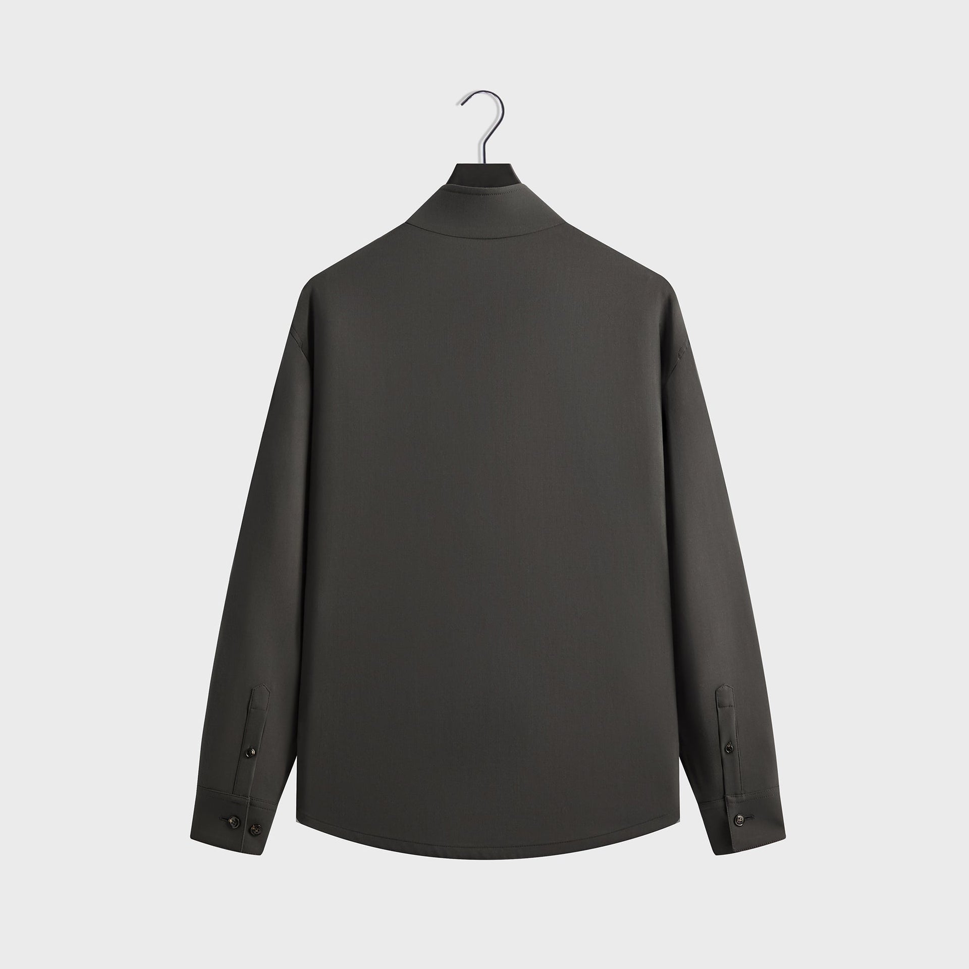 Giorgio Armani & Kith &Kin Asymmetrical Zip Front Shirt - Dark Ash - PH