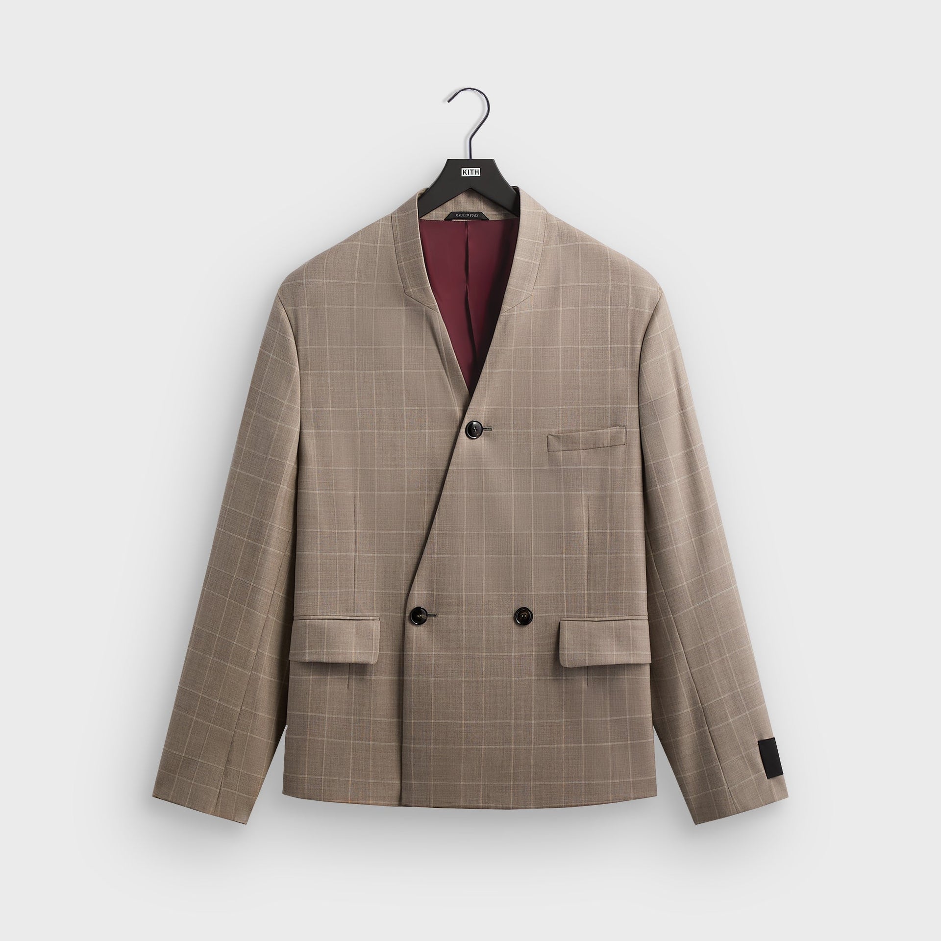 Giorgio Armani & Kith &Kin Single Breasted Collarless Jacket - Dark Ash - PH