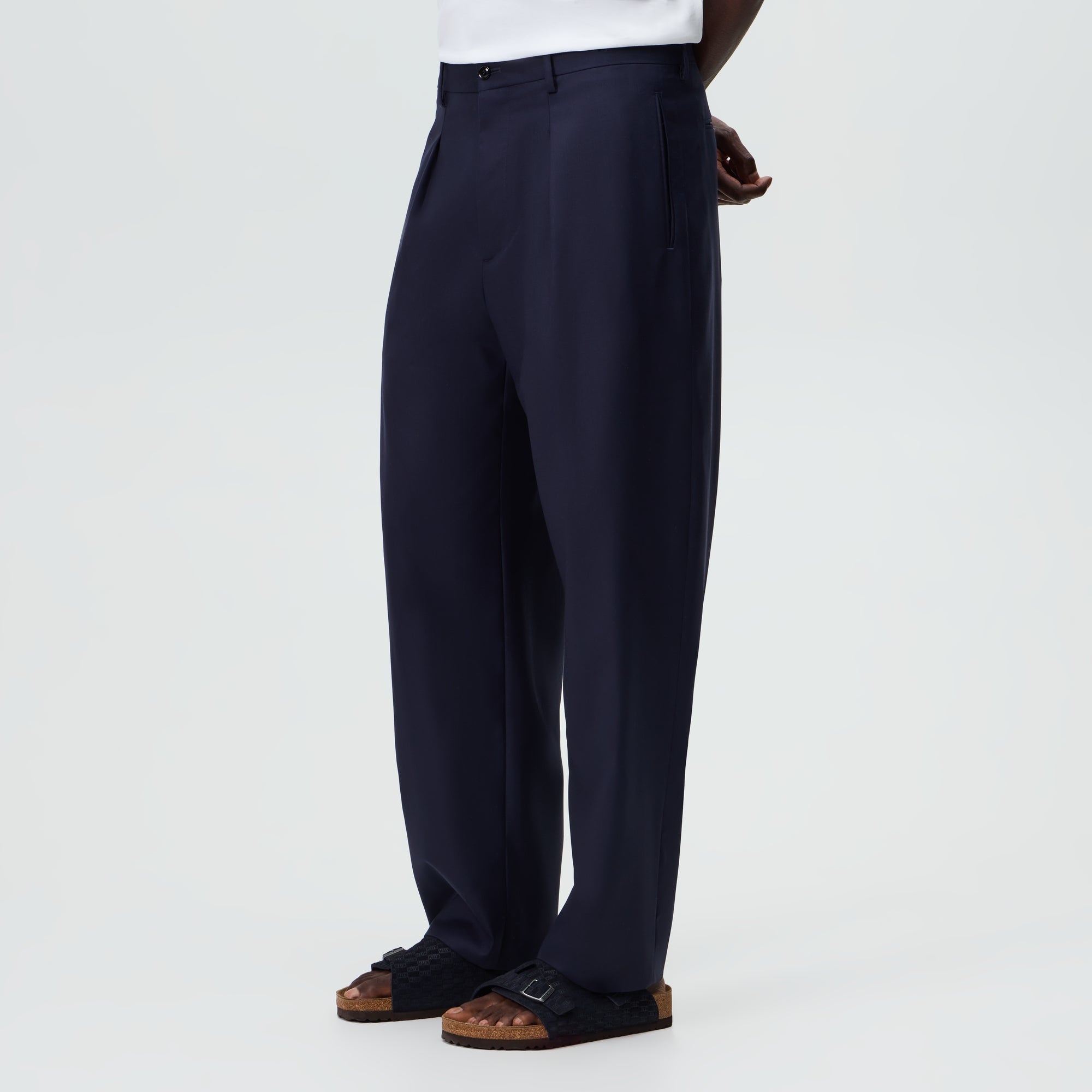 Giorgio Armani & Kith &Kin Flat Front Trouser - Blue / Navy – Kith