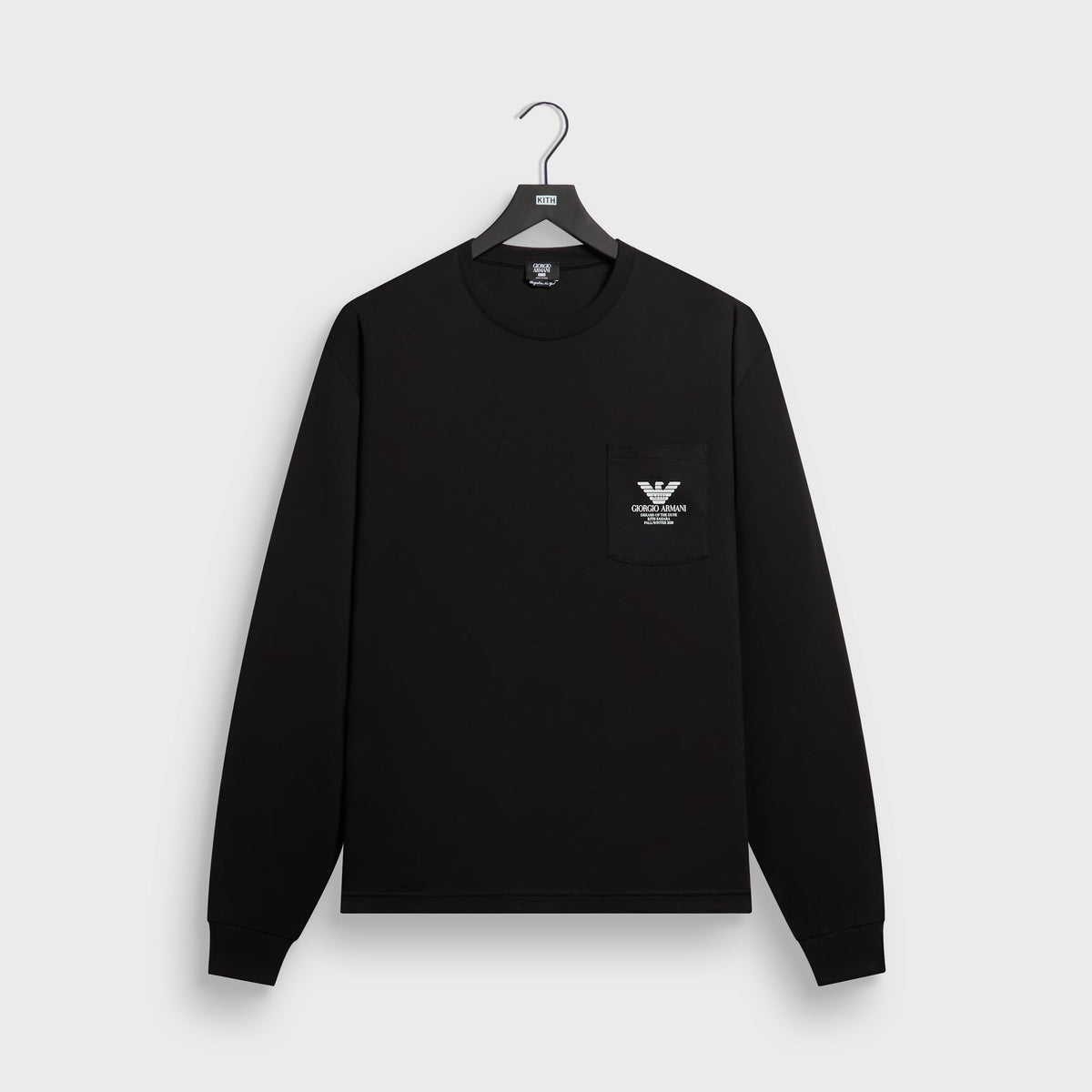 Giorgio Armani & Kith Long Sleeve Pocket Tee - Nero - PH