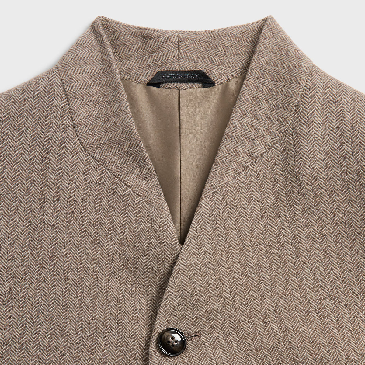 Giorgio Armani & Kith Cashmere Collarless Blazer - Iron