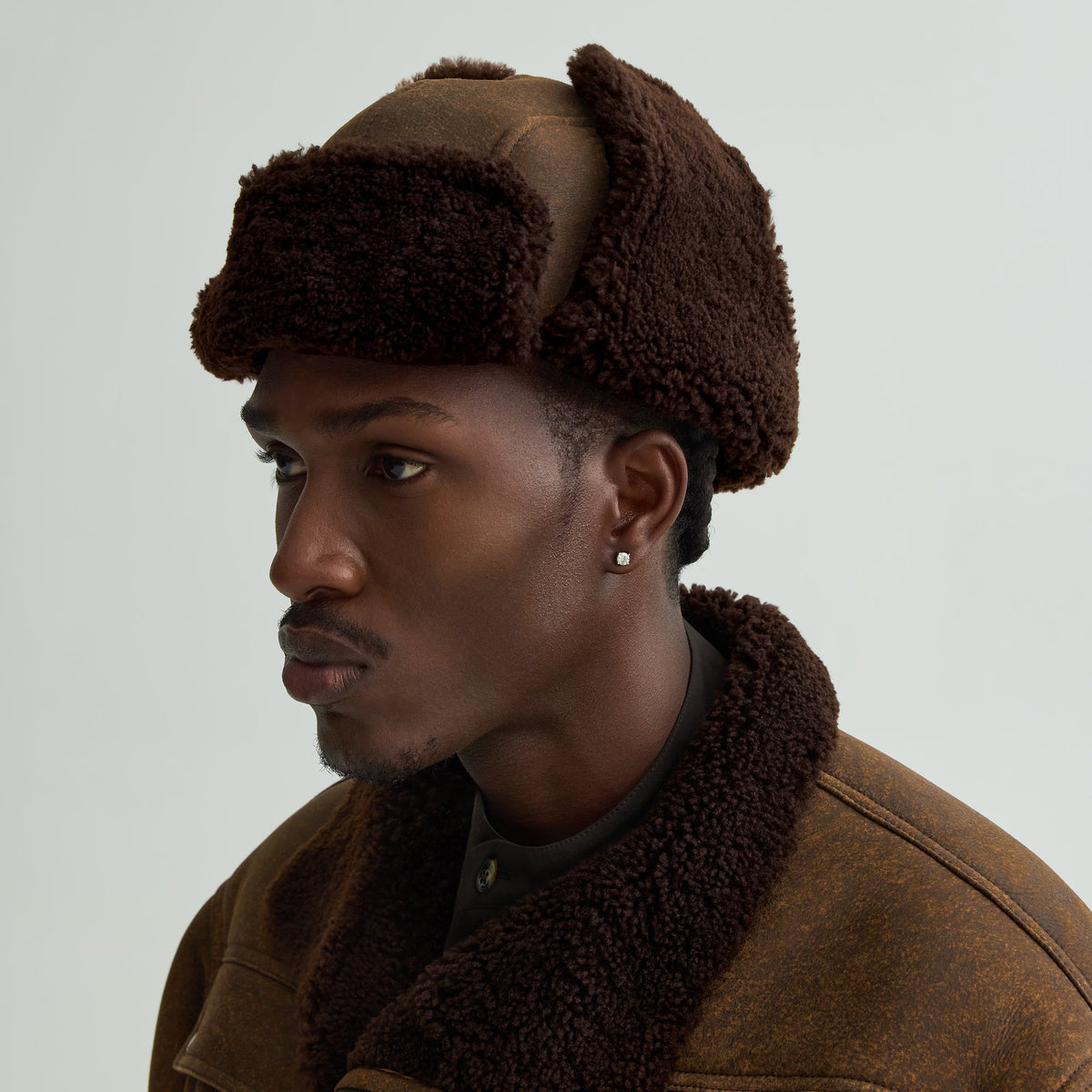 Giorgio Armani & Kith Quilted Nubuck Trapper Hat - Sea Turtle