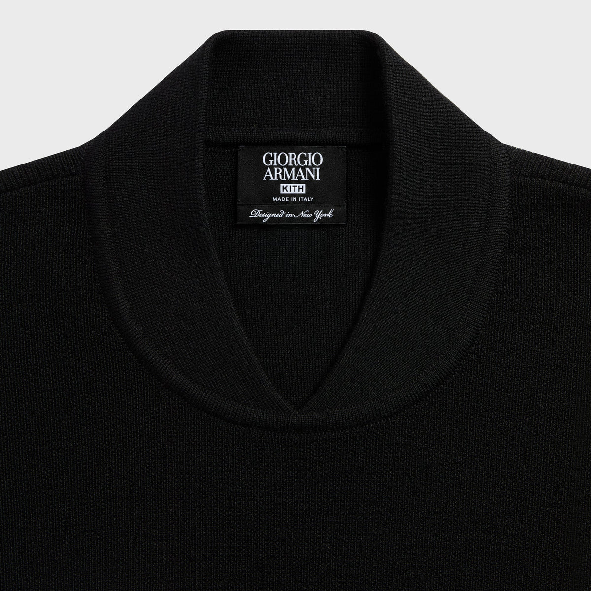 Giorgio Armani & Kith Mock Neck Sweater - Black - PH