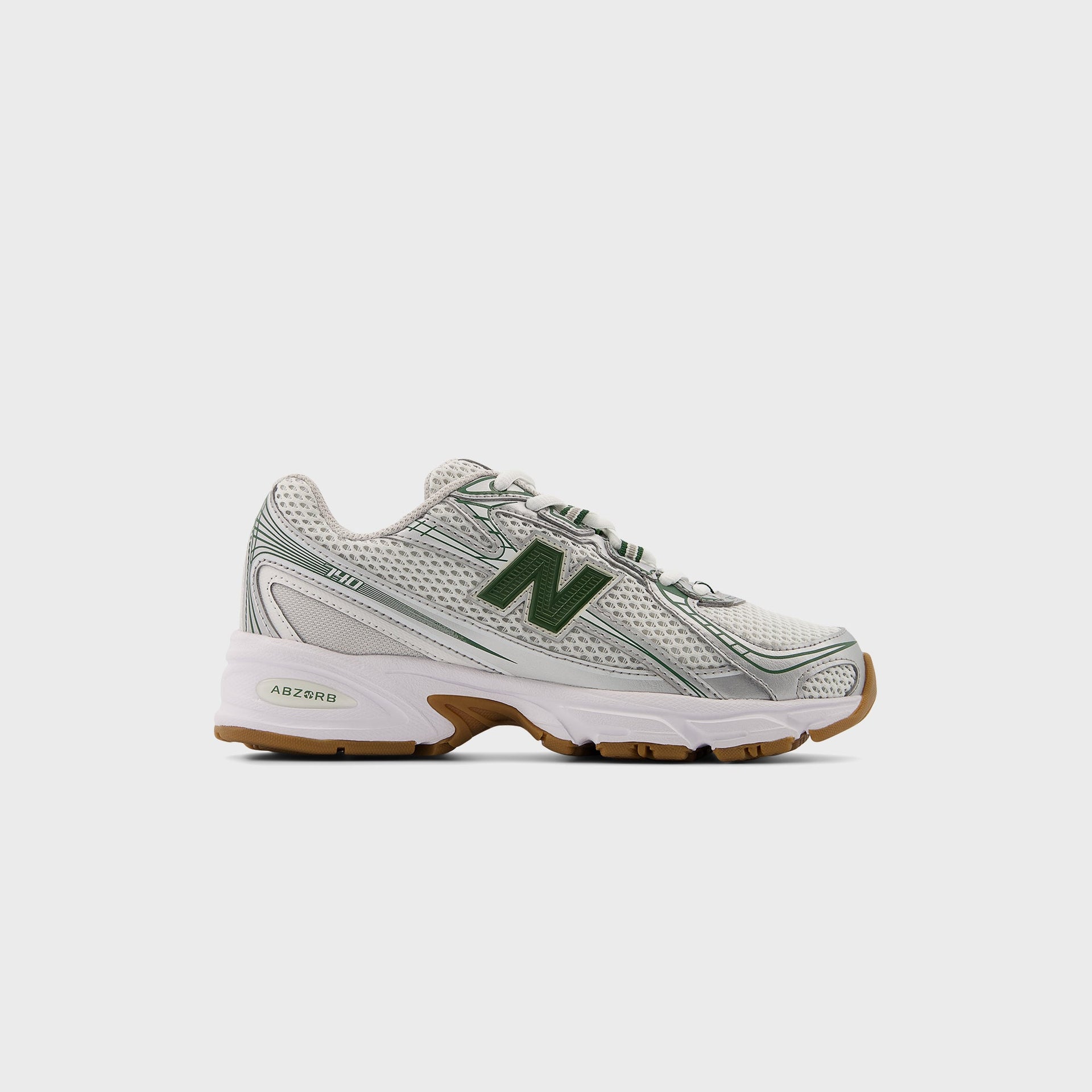 New Balance GS 740 - Silver Metallic / Dark Alpine Green