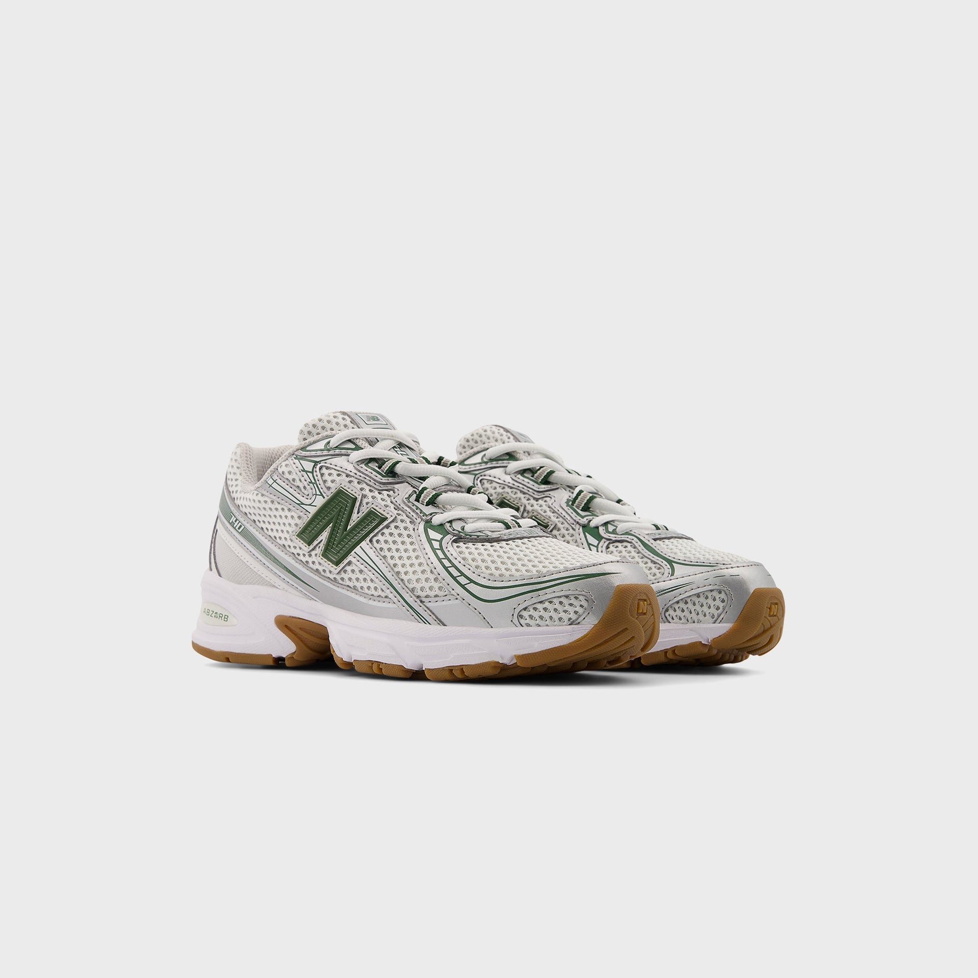 New Balance GS 740 - Silver Metallic / Dark Alpine Green