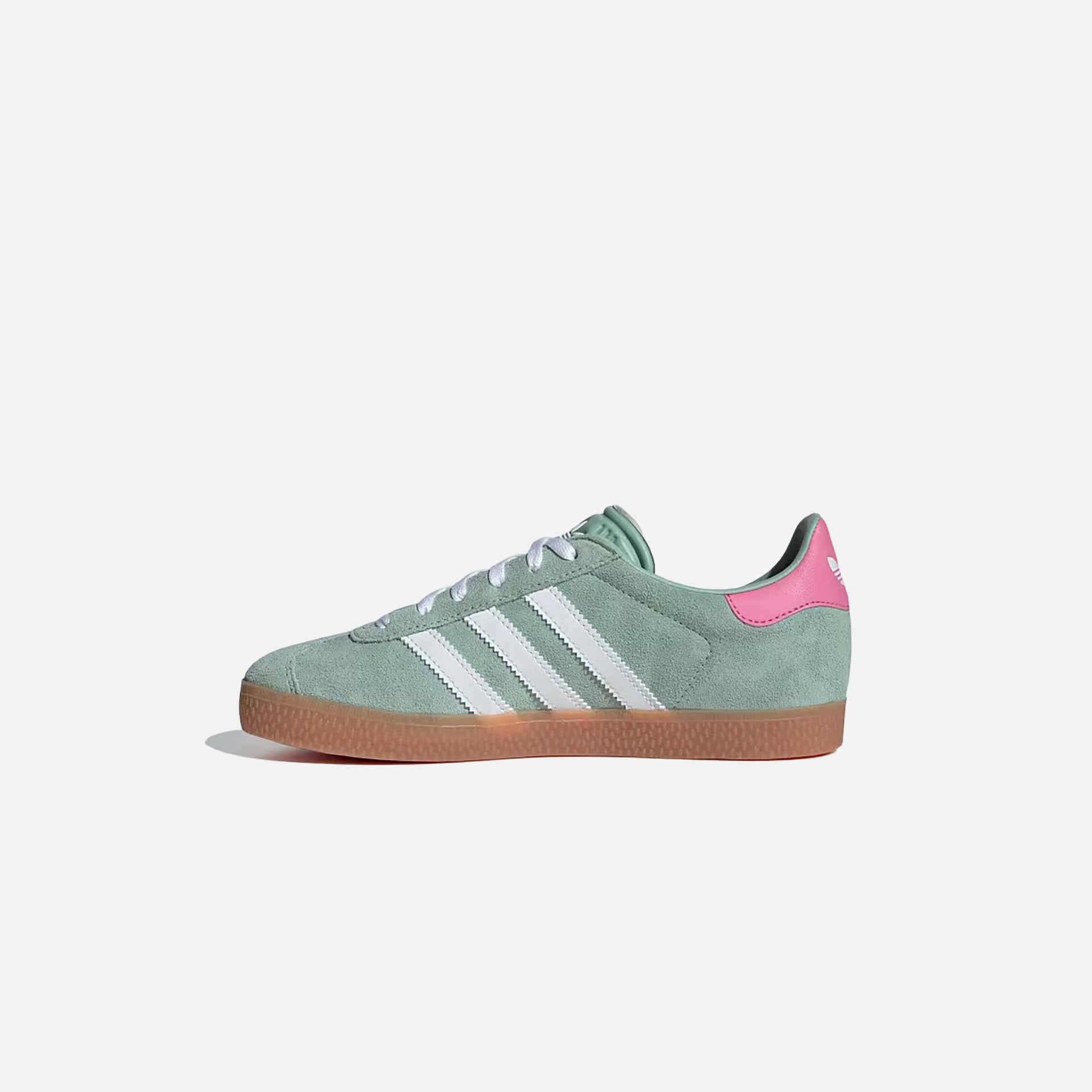 adidas Gazelle J - Hazy Green / Footwear White / Bliss Pink