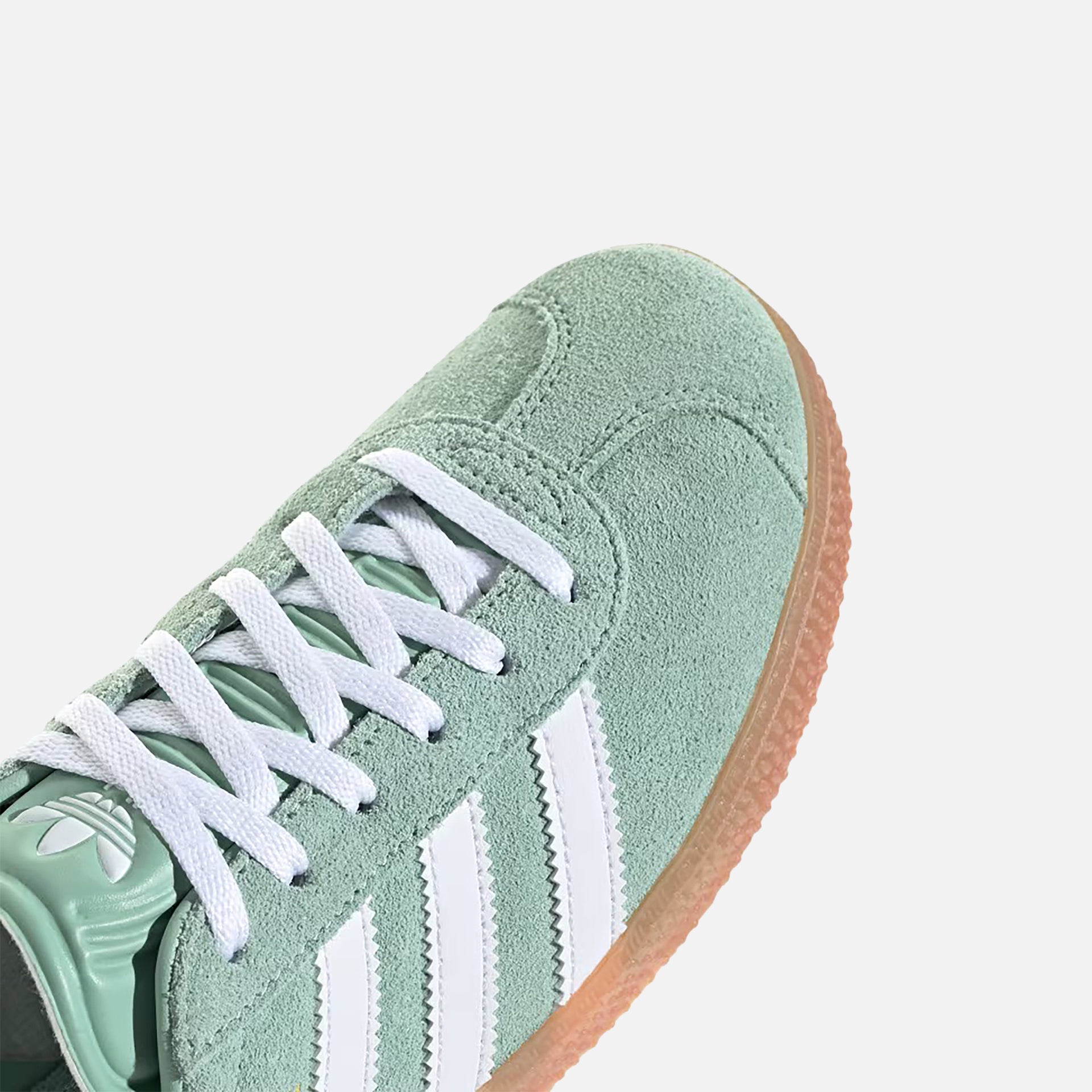 adidas Gazelle J - Hazy Green / Footwear White / Bliss Pink