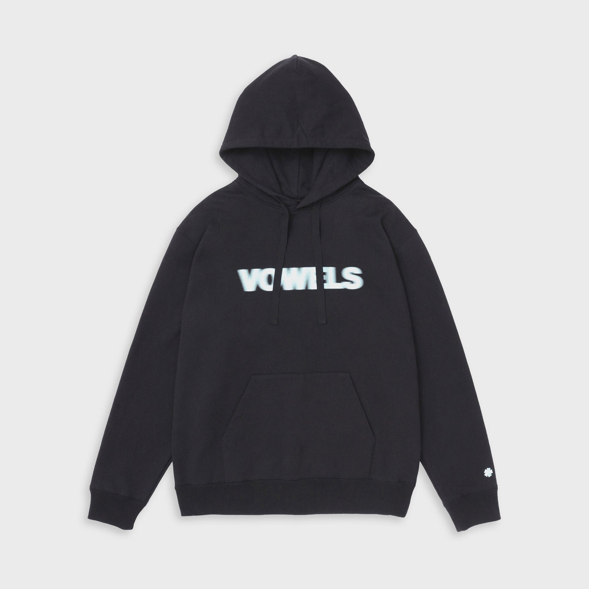 vowels Blur Hoodie - Black