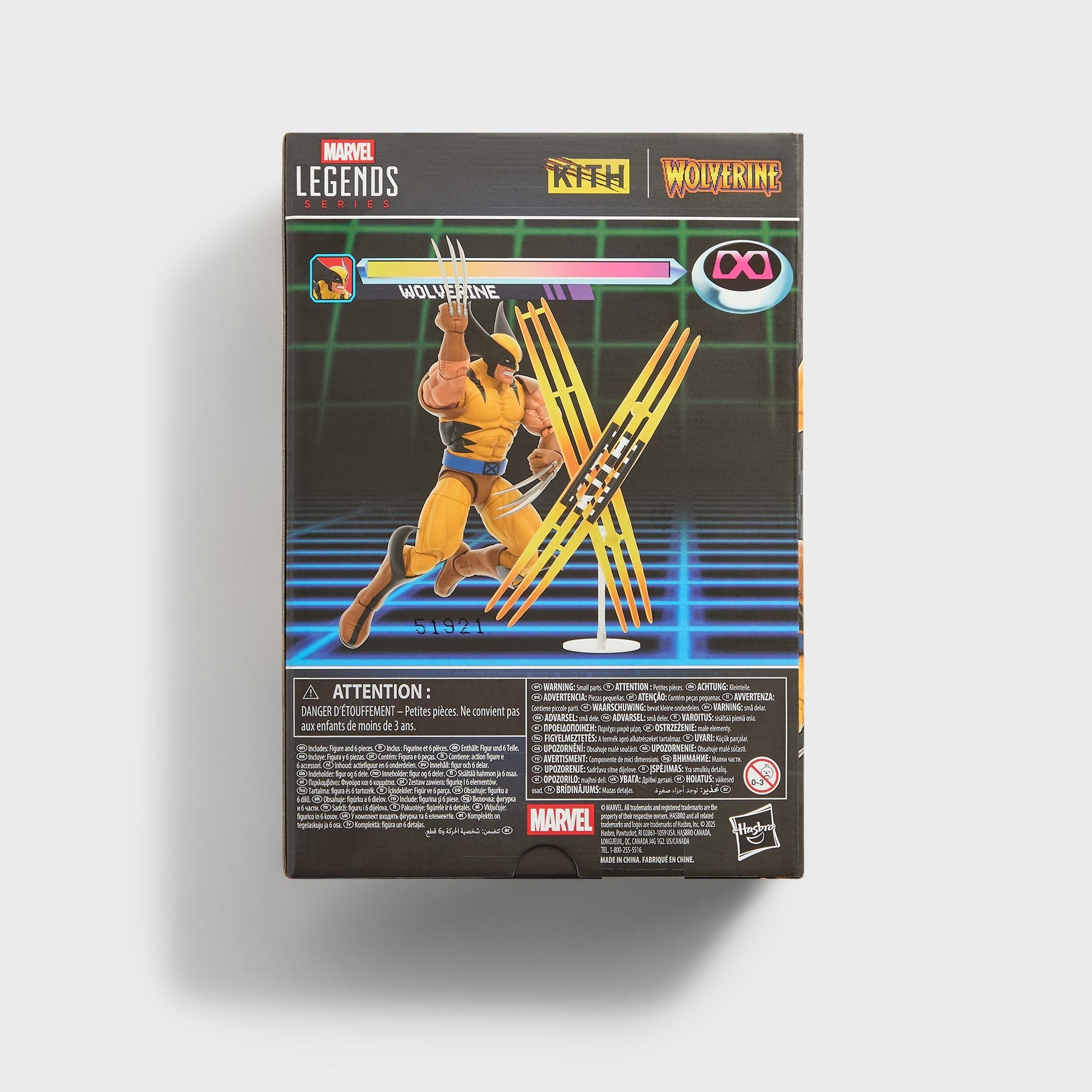 Marvel | Kith for Hasbro Legends Wolverine Gamerverse Player 2 Figure - Yellow - PH