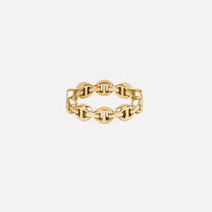 Hoorsenbuhs Micro Dame III Tri-Link Ring - Yellow Gold – Kith Europe