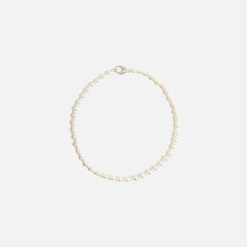 Hatton Labs Pebbles Pearl Chain Necklace - Silver