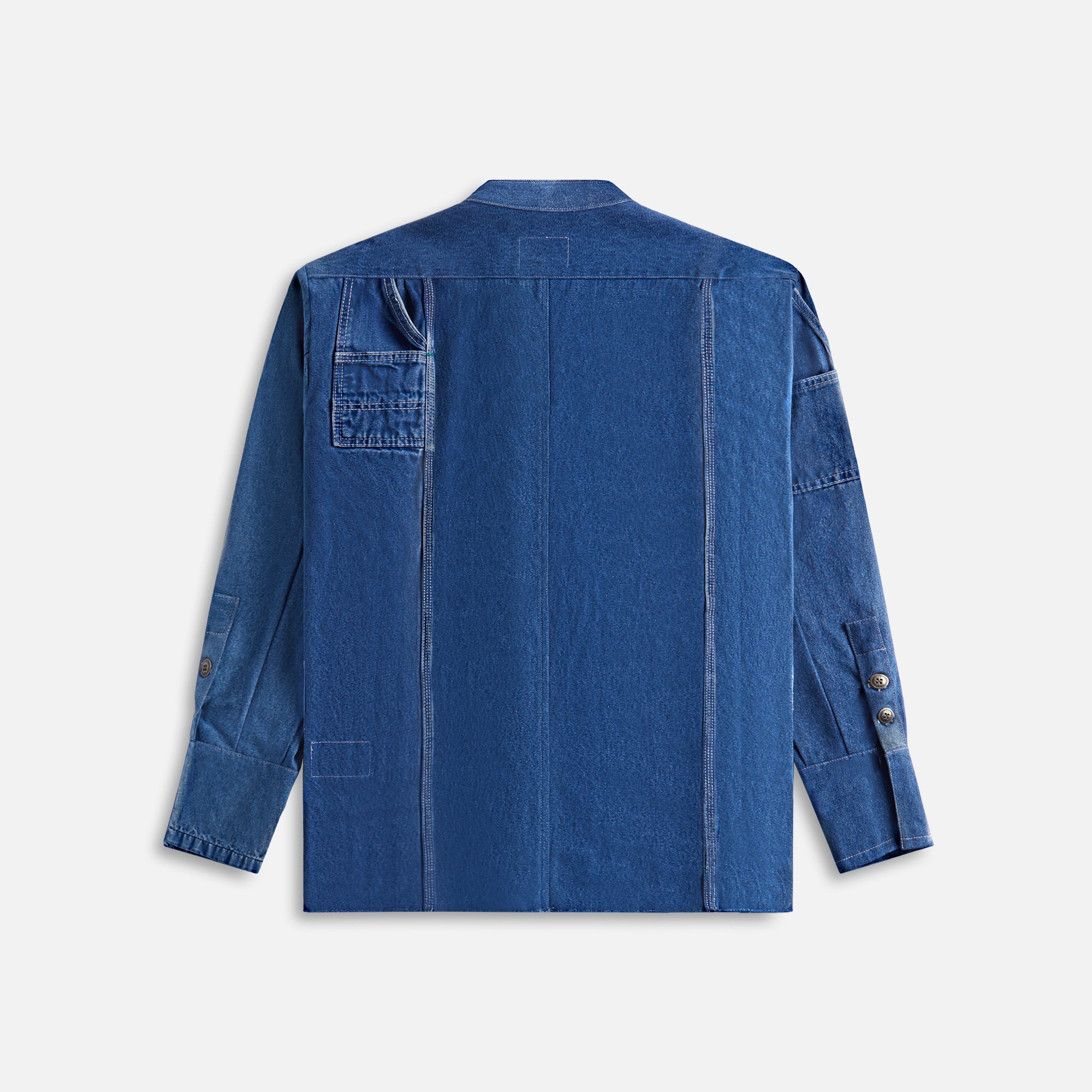 GREG LAUREN DENIM WESTERN STUDIO デニムシャツ DENIM WESTERN ZIP STUDIO DENIM BLUE – Greg Lauren