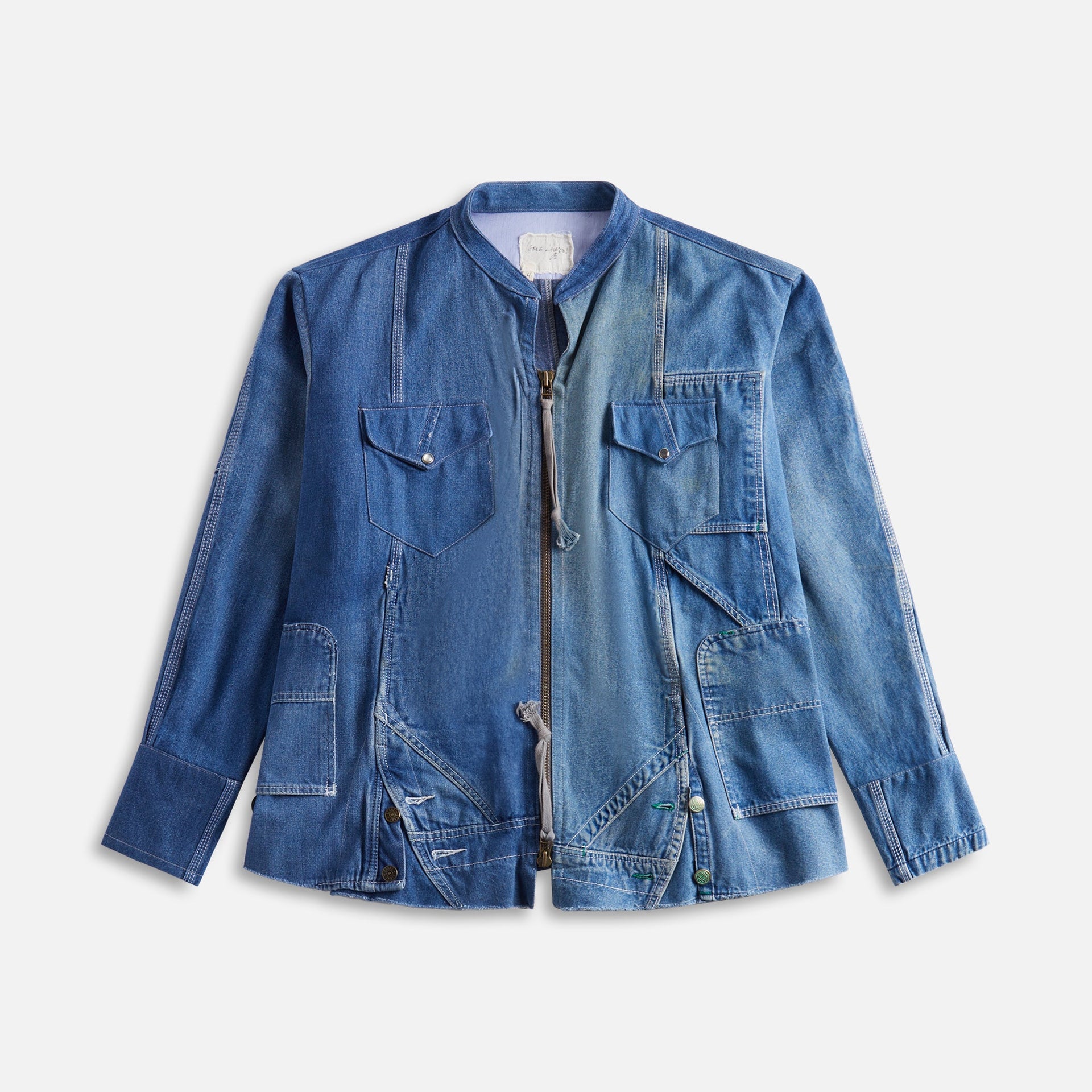 Greg Lauren Denim Western Zip Studio - Denim Blue