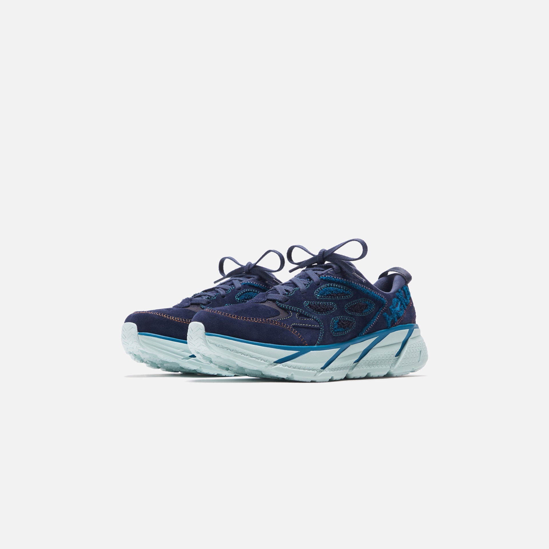 Hoka Clifton L Embroidery - Outer Space / Blue Coral