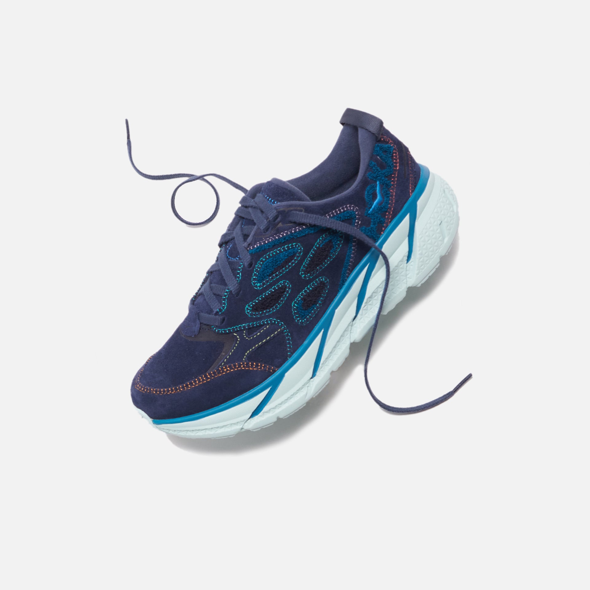 Hoka Clifton L Embroidery - Outer Space / Blue Coral