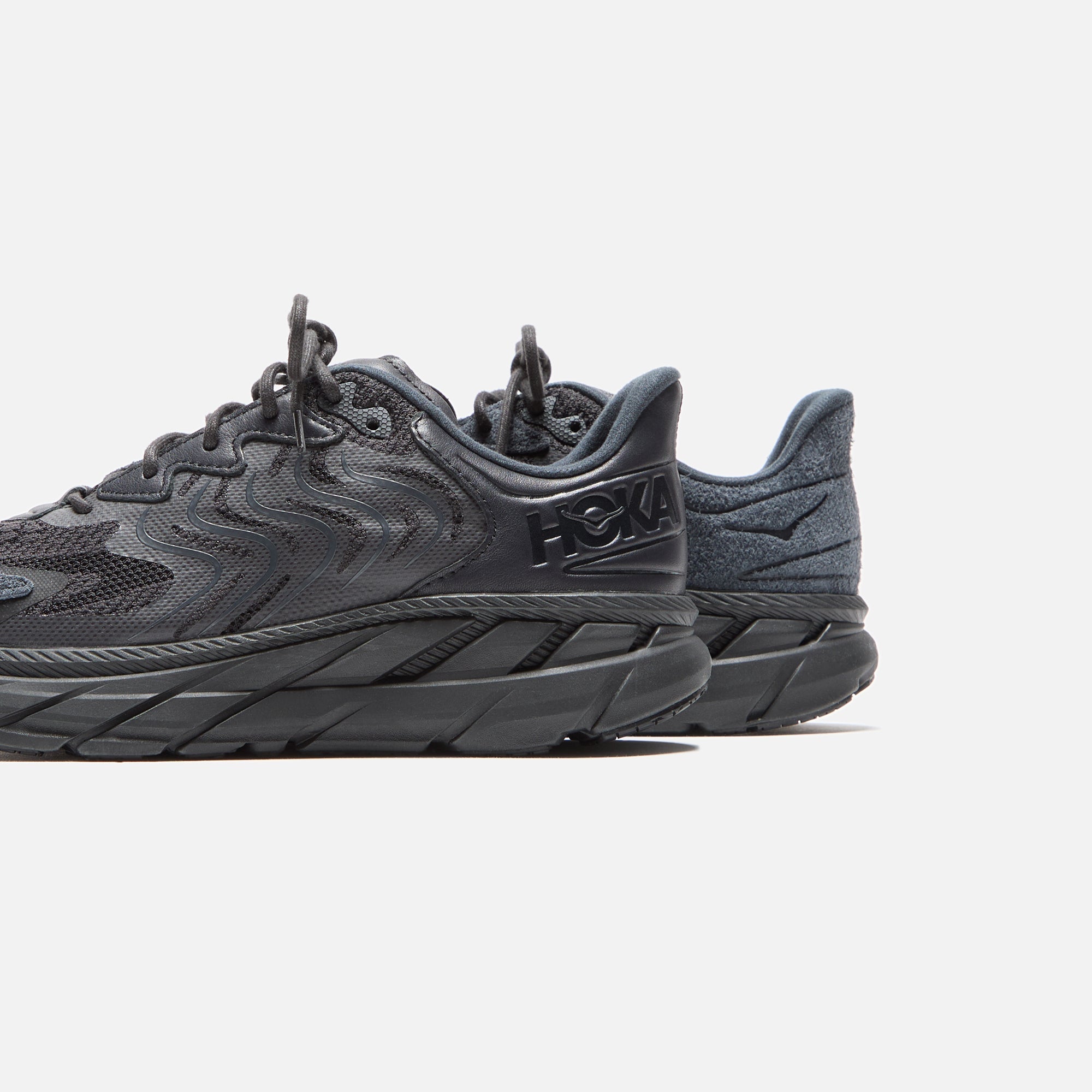HOKA Clifton LS - Black / Asphalt – Kith Europe