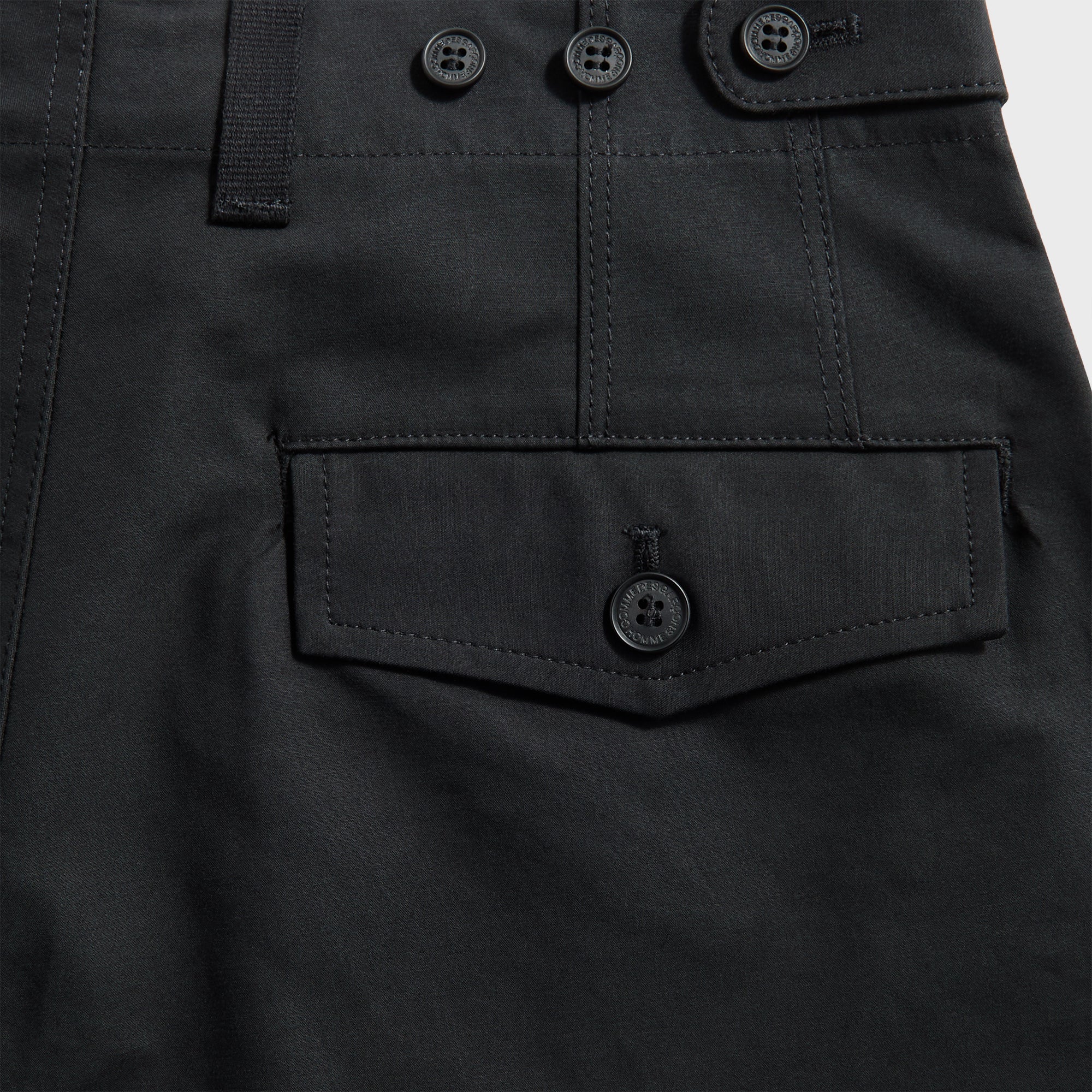 CDG Homme Wide Leg Pocket Trouser - Black – Kith Europe