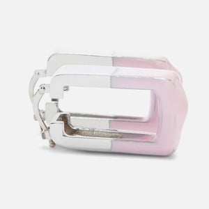 Heron Preston Dip Dye Square Earrings - Silver / Pink