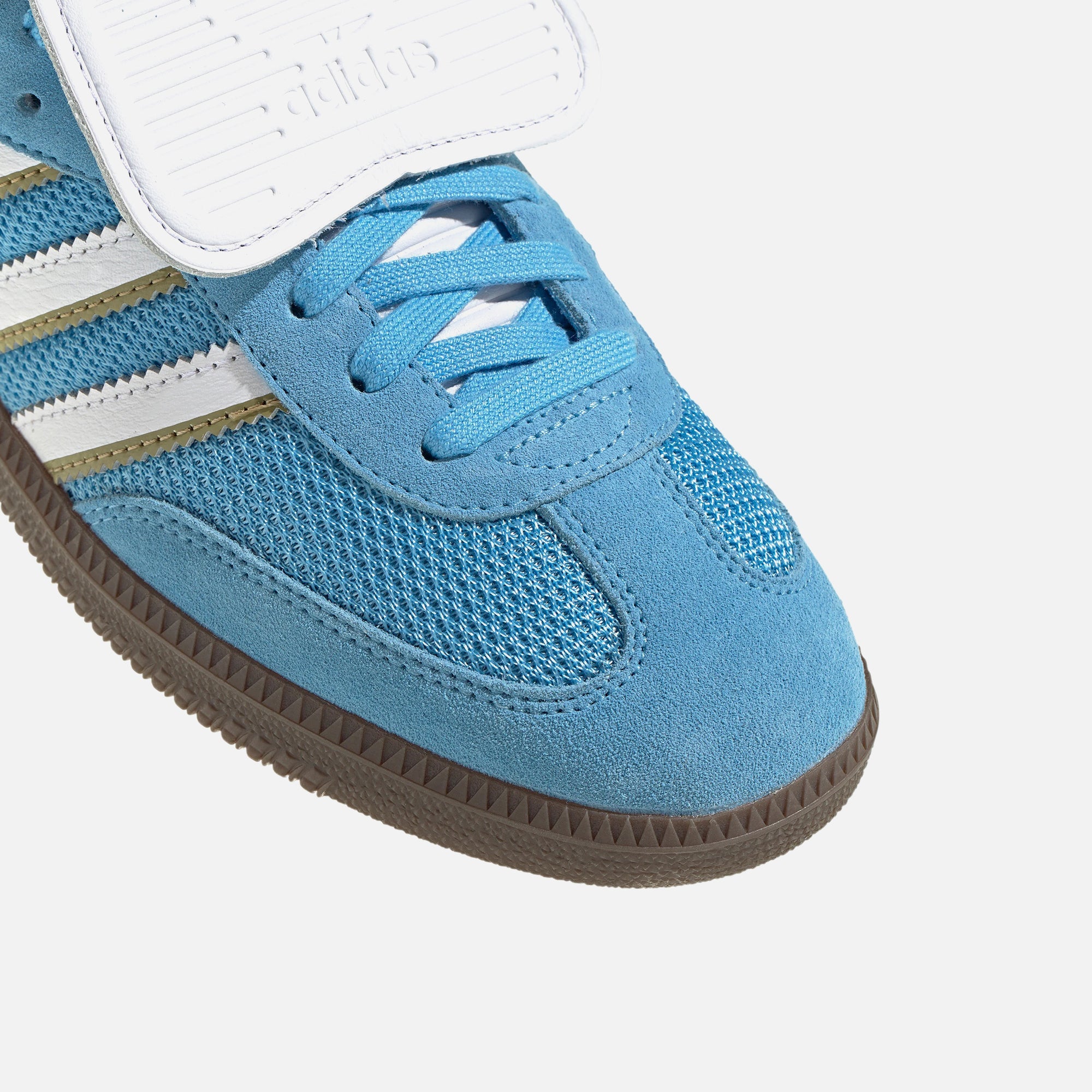 adidas Samba LT - Semi Blue Burst / White / Gum – Kith Europe