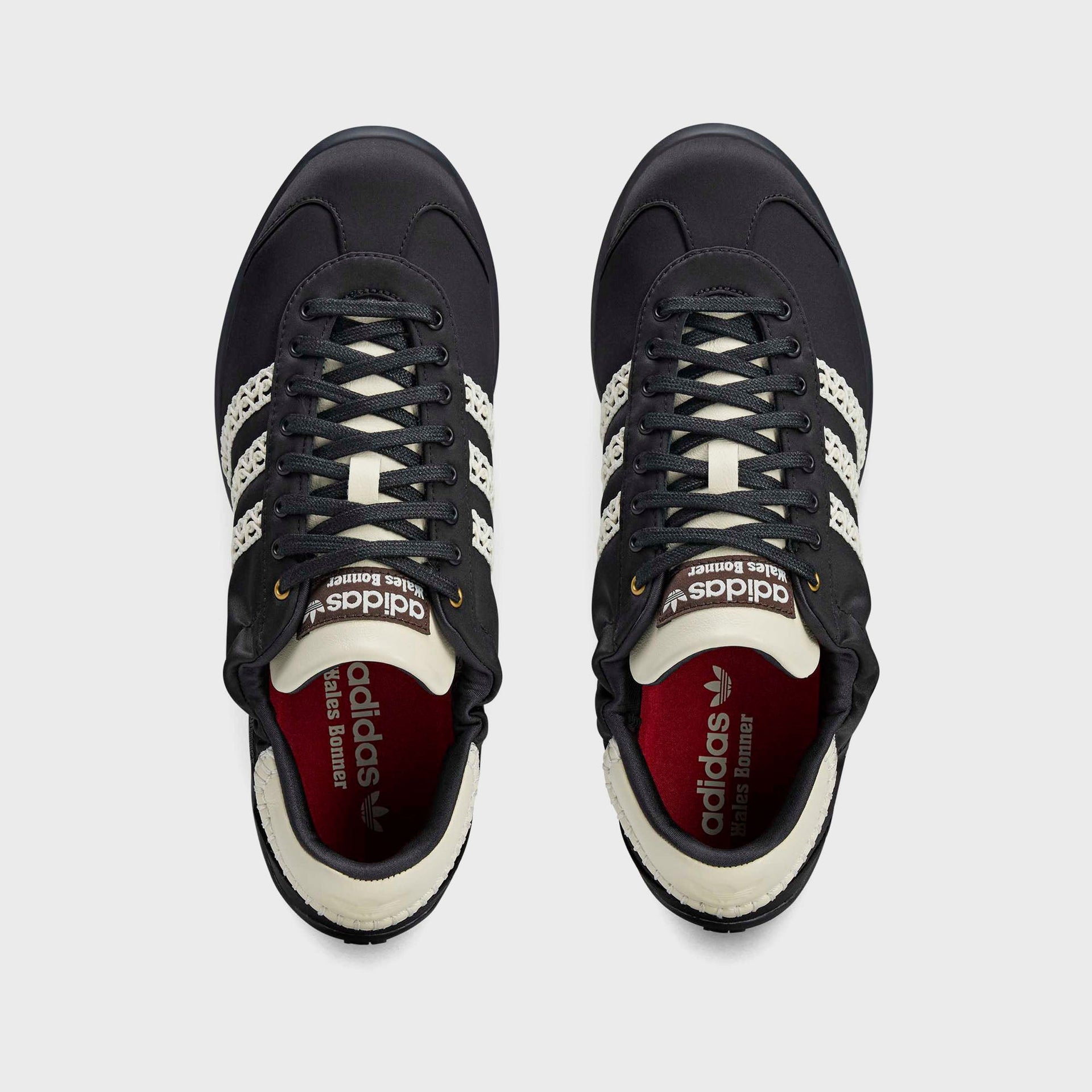 adidas x Wales Bonner Karintha Lo Satin - Core Black / Dark Brown / Cream White