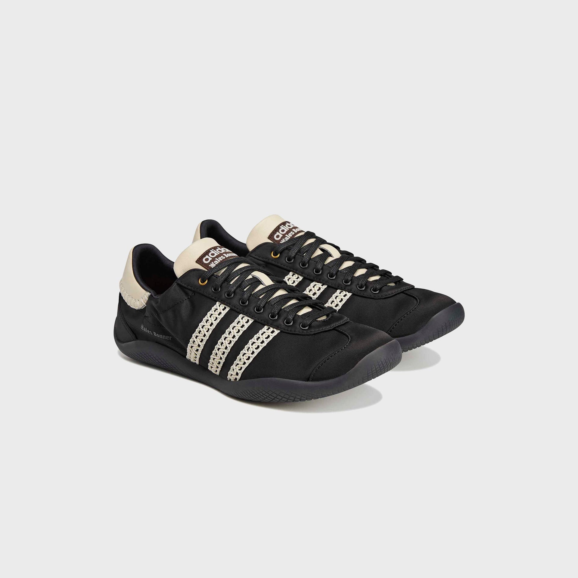 adidas x Wales Bonner Karintha Lo Satin - Core Black / Dark Brown / Cream White