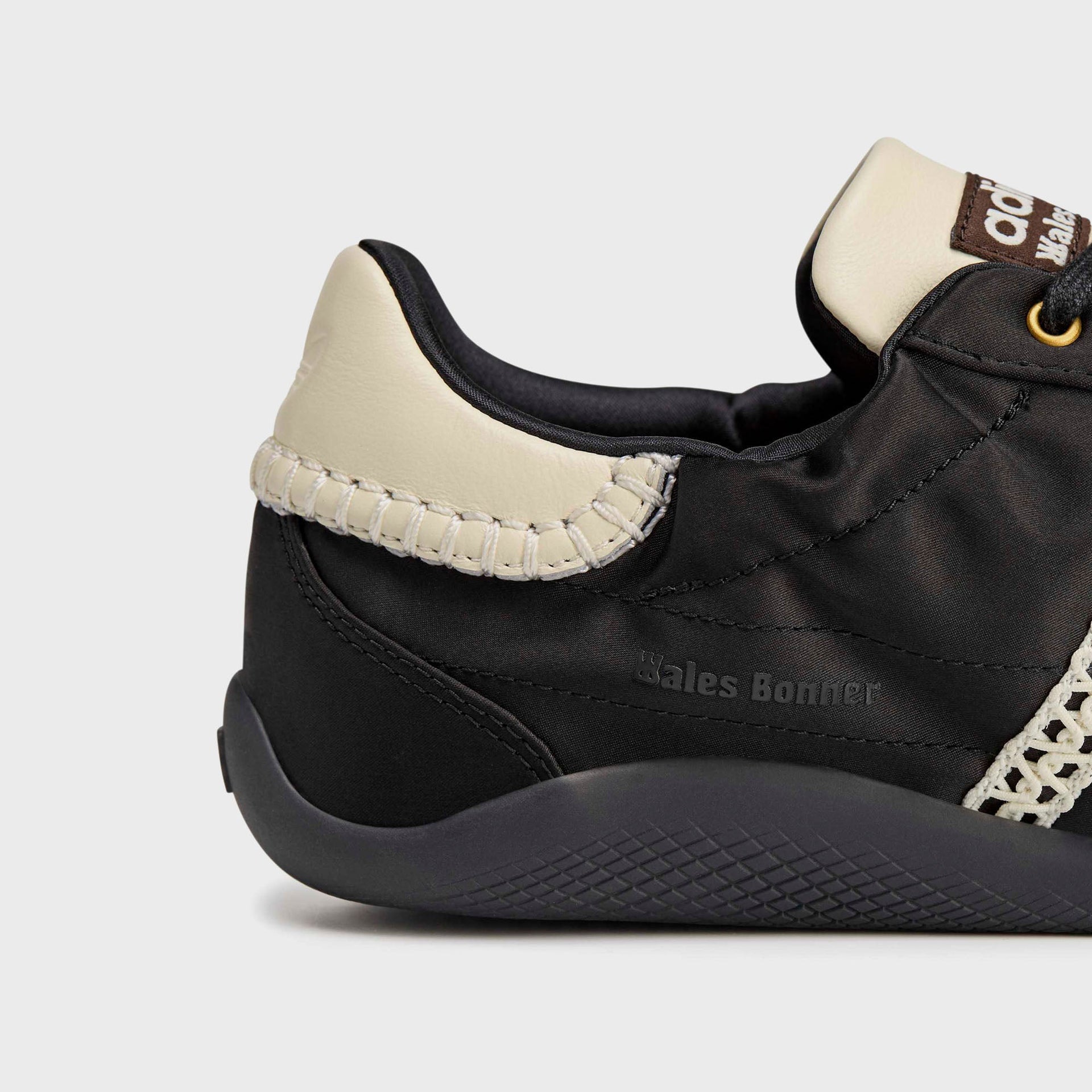 adidas x Wales Bonner Karintha Lo Satin - Core Black / Dark Brown / Cream White