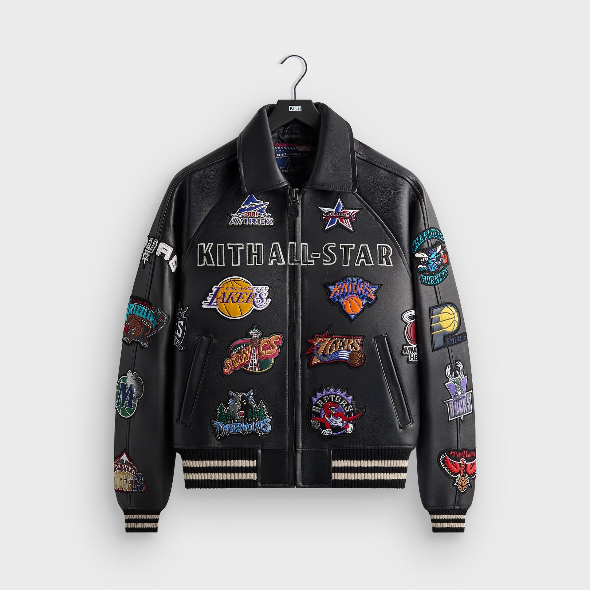 Kith & AVIREX for NBA All-Star Bomber Jacket - Black / Multi - PH