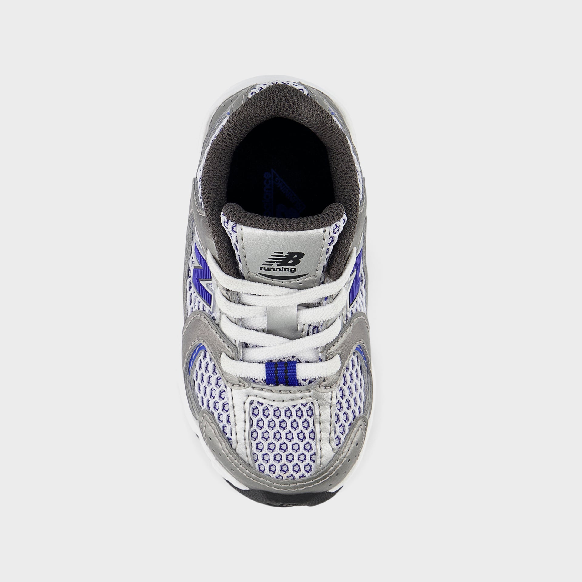 New Balance TD 530 Bungee Lace - Dark Silver Metallic / Blue