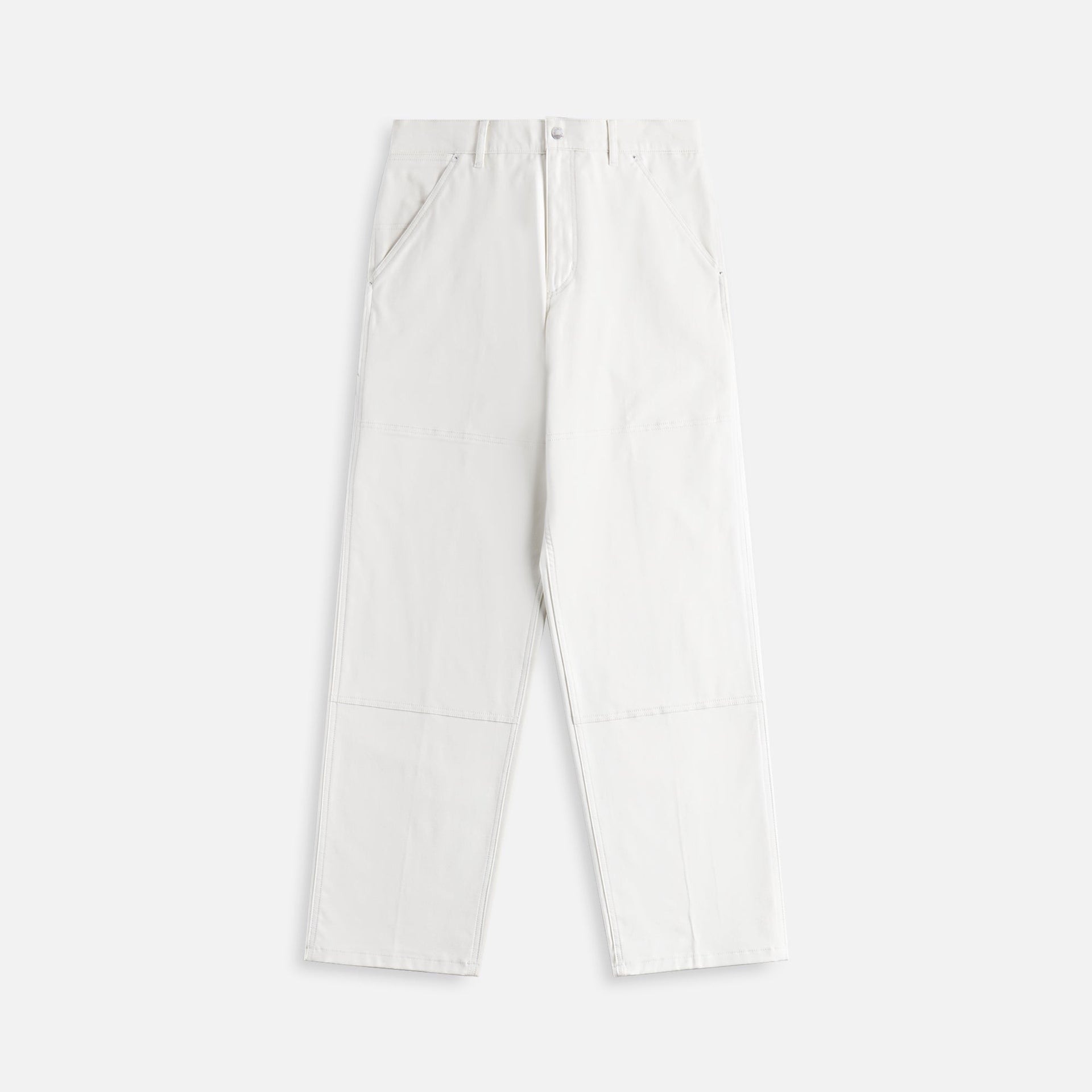 Moncler Soft Cotton Canvas Trousers - Off White