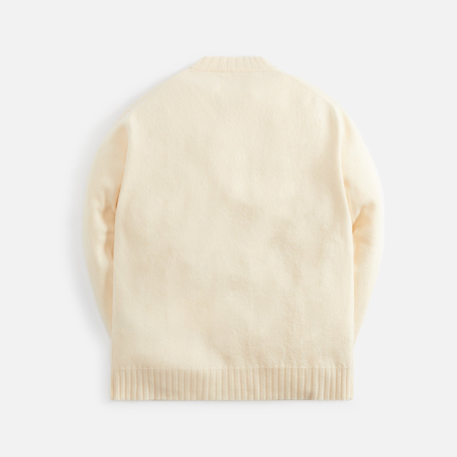 Jil Sander Fine Merino Boiled Wool Crew Neck - Natural